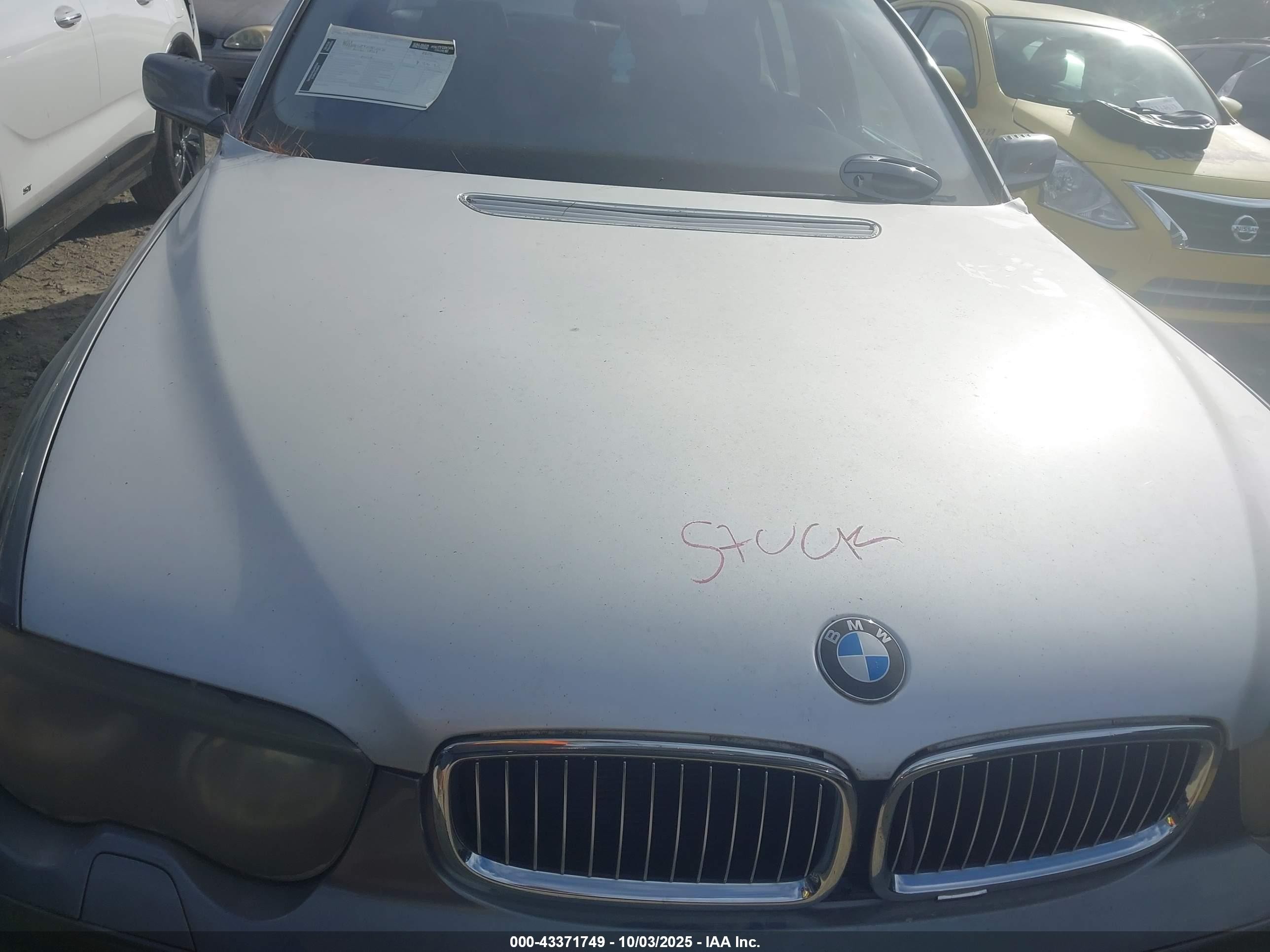 2003 Bmw 745i   Gray vin: WBAGL634X3DP67579