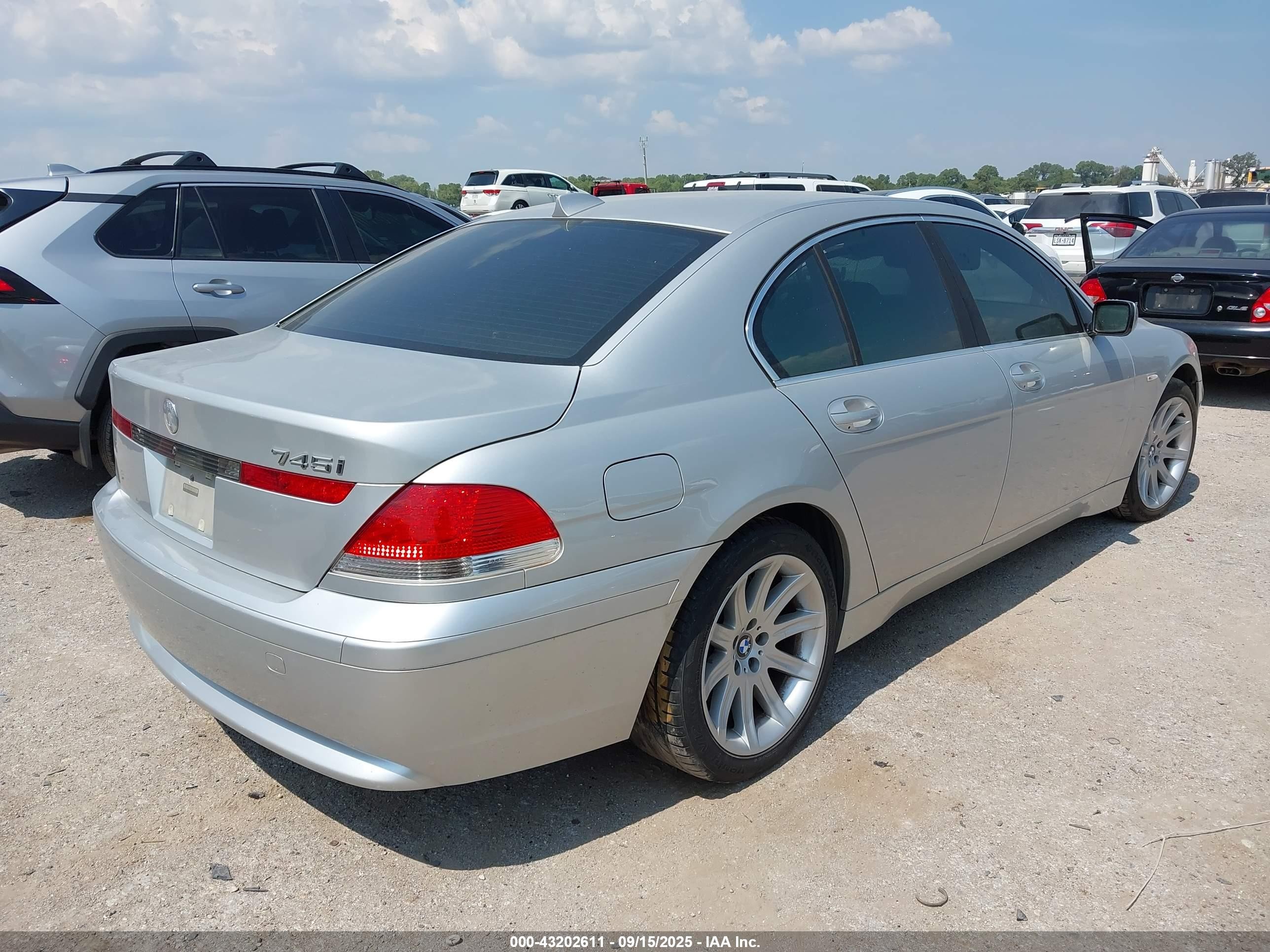 2004 Bmw 745i   Gray vin: WBAGL63504DP73708