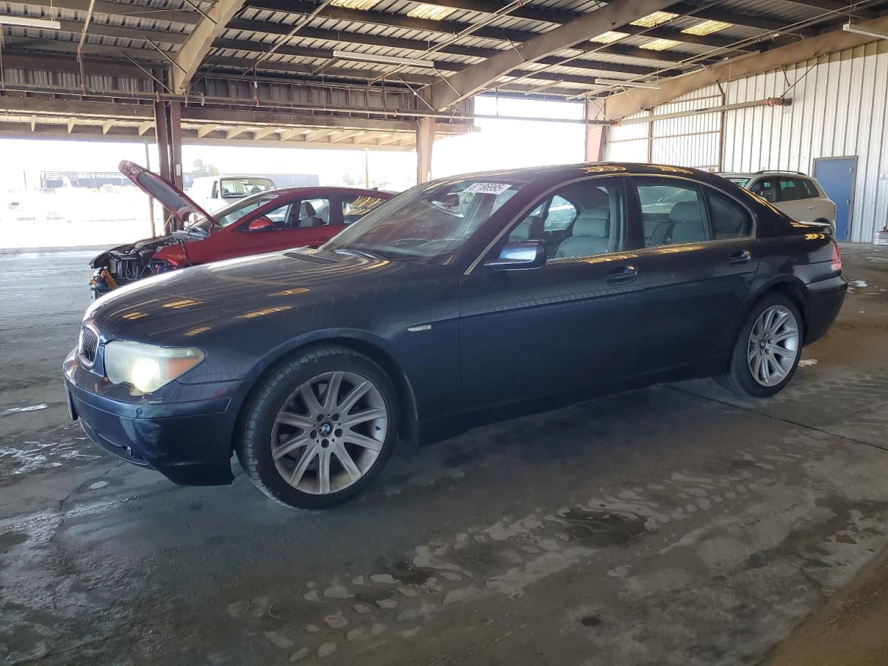 2005 Bmw 745 I Gray vin: WBAGL63535DP76667