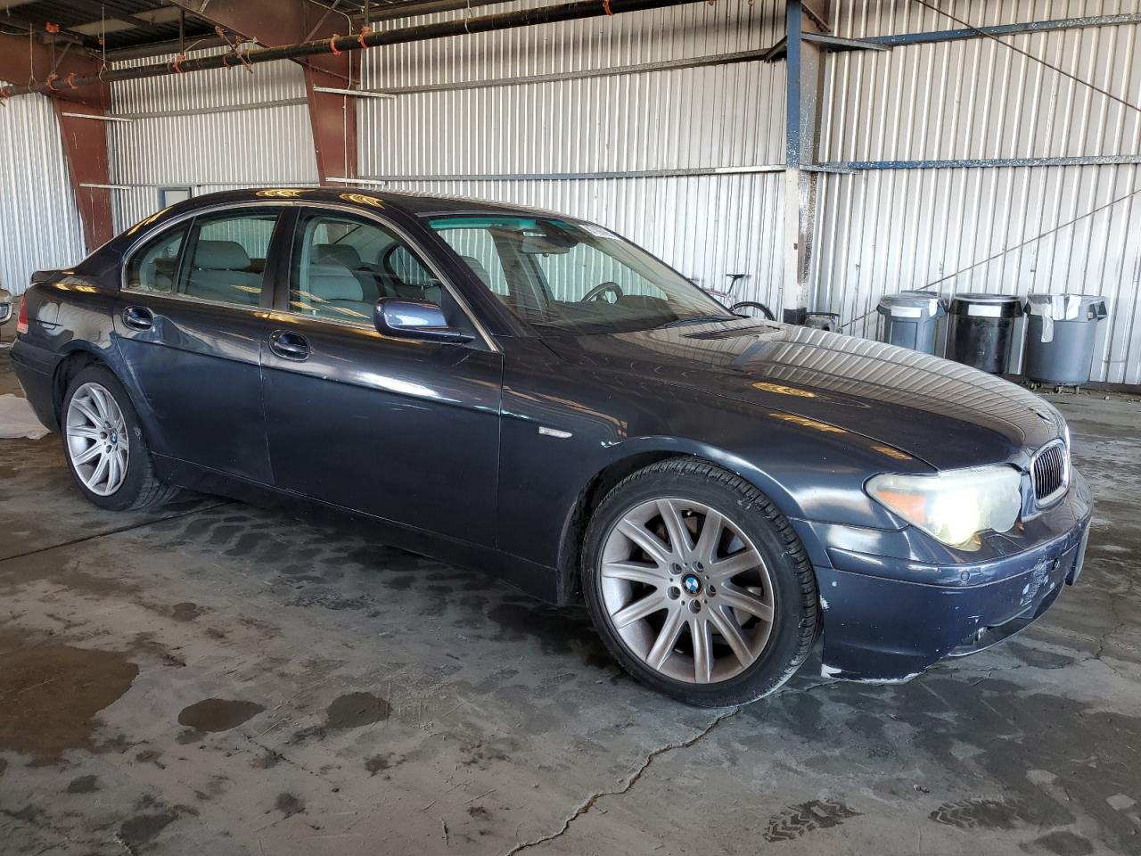 2005 Bmw 745 I Gray vin: WBAGL63535DP76667