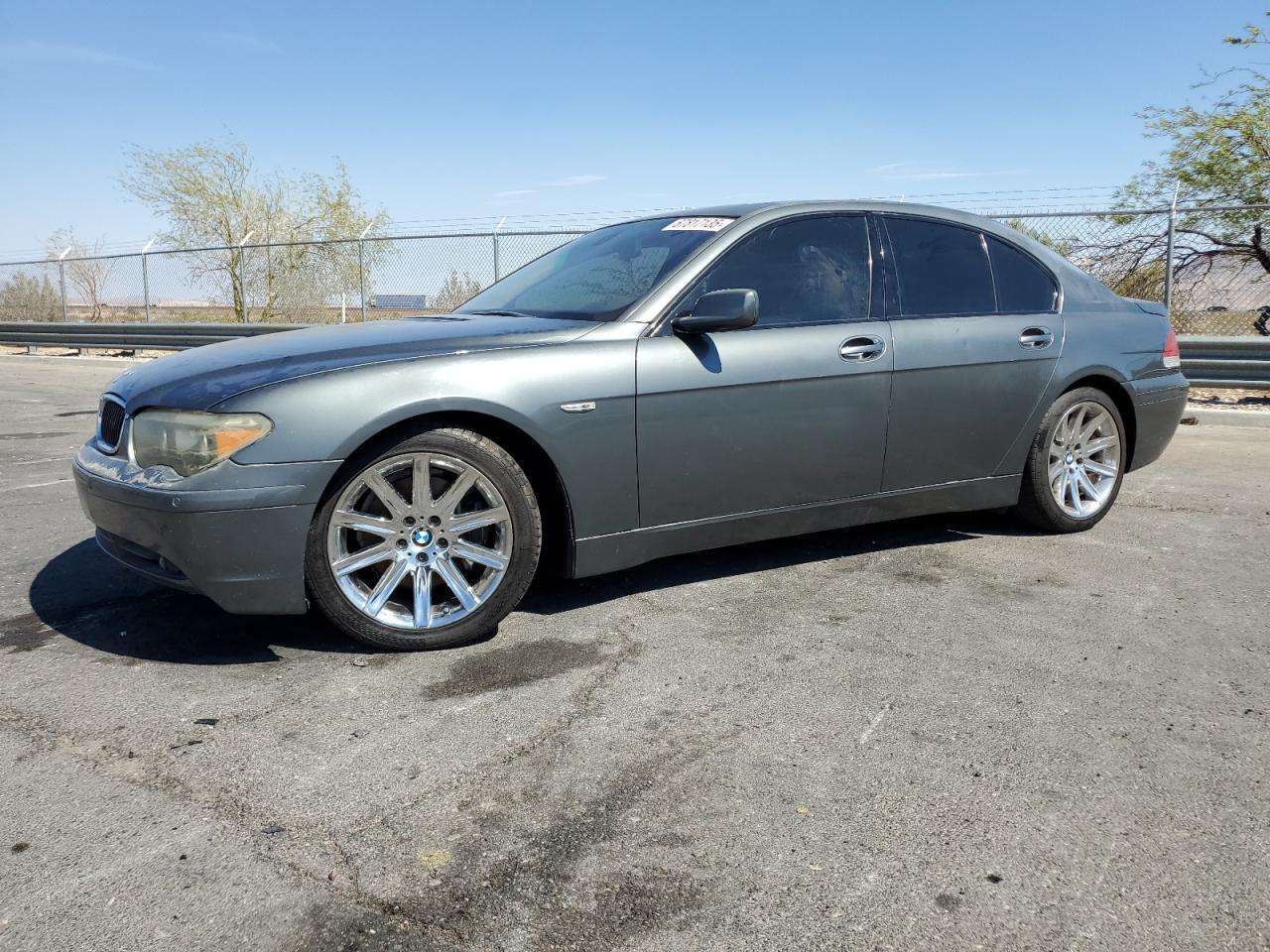2005 Bmw 745 I   Gray vin: WBAGL63545DP74605