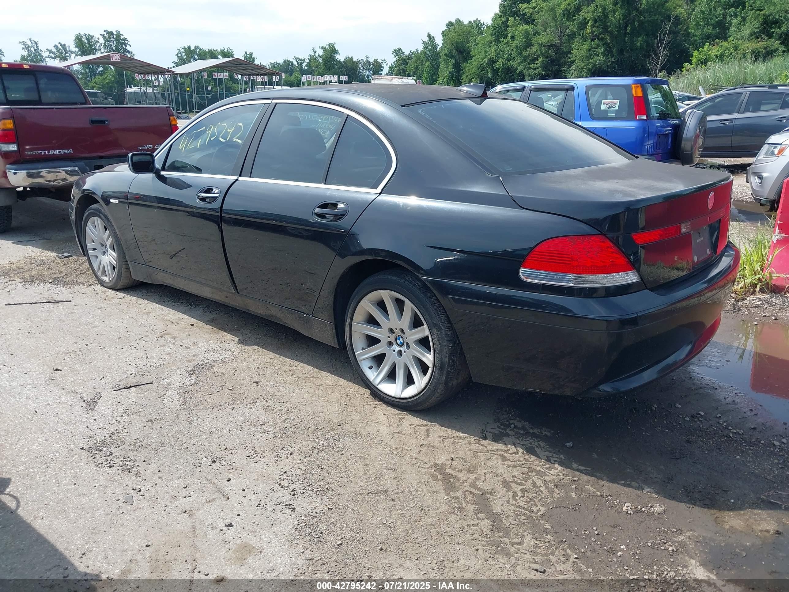 2005 Bmw 745i   Black vin: WBAGL63545DP75723