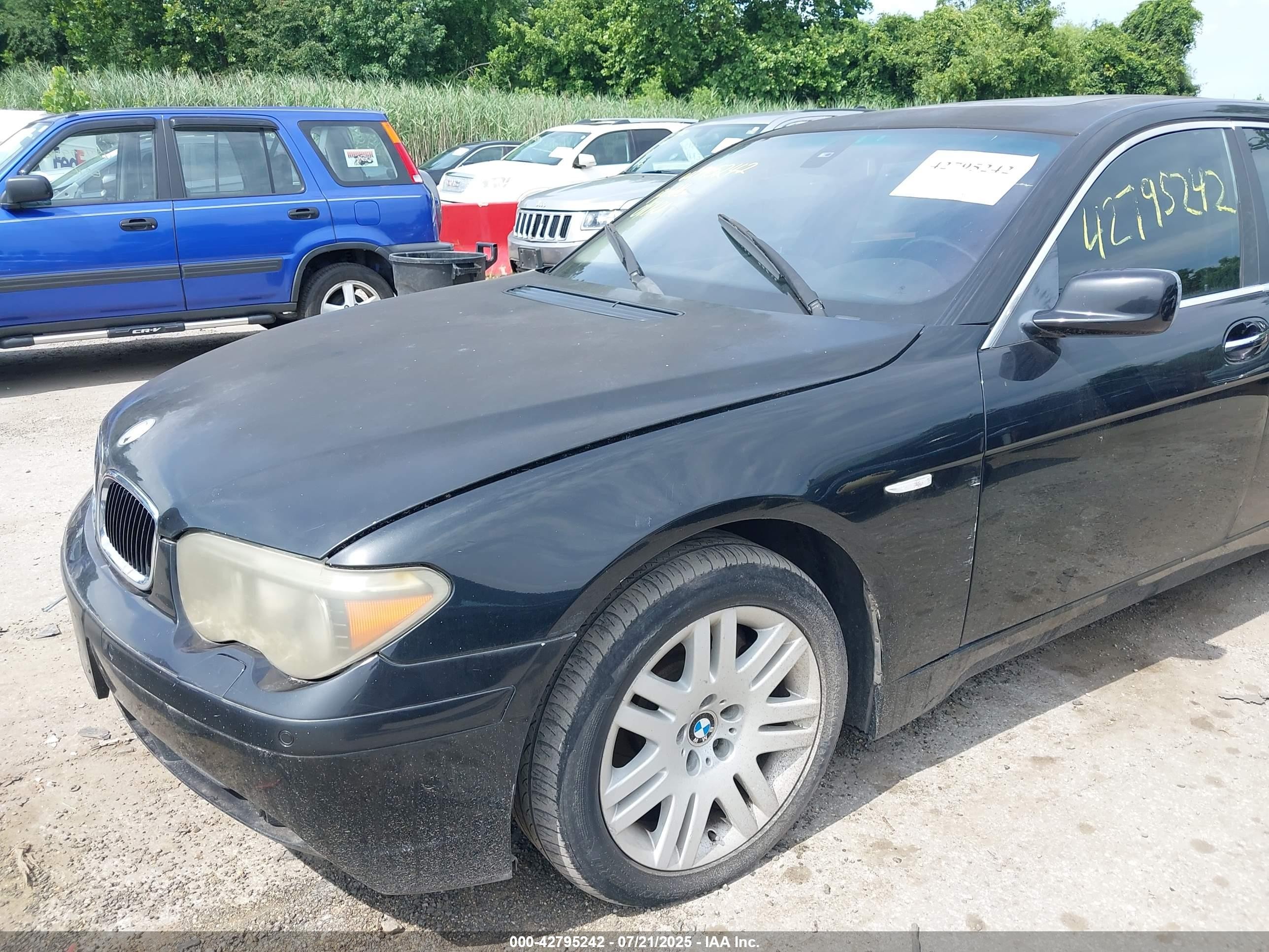 2005 Bmw 745i   Black vin: WBAGL63545DP75723