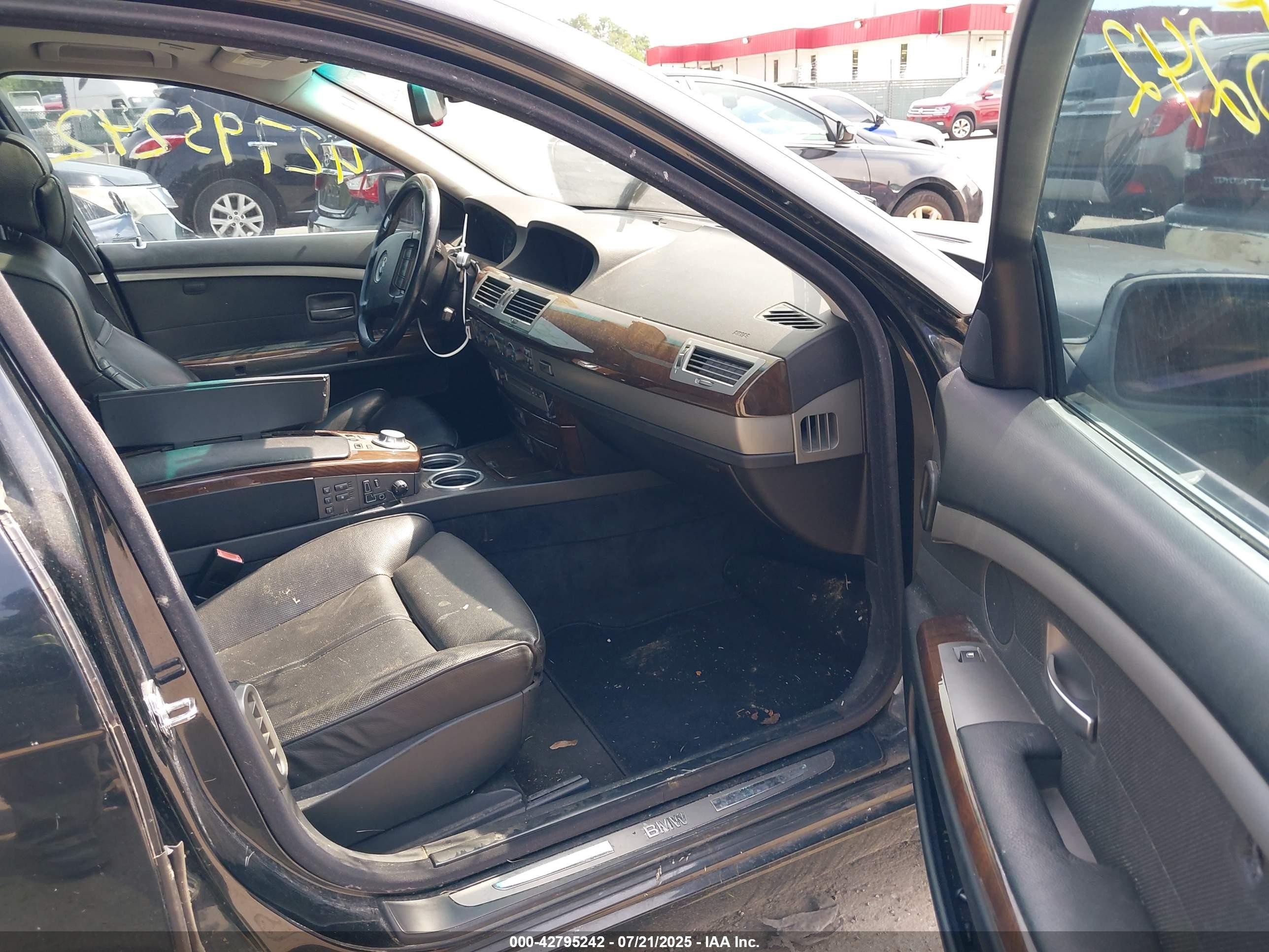 2005 Bmw 745i   Black vin: WBAGL63545DP75723