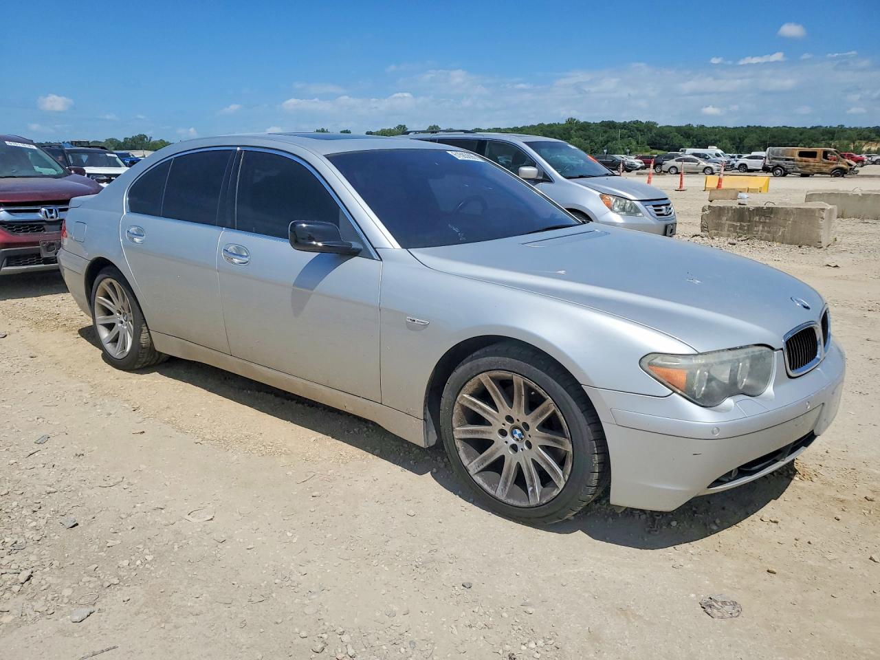 2005 Bmw 745 Серебряный vin: WBAGL63565DP75562