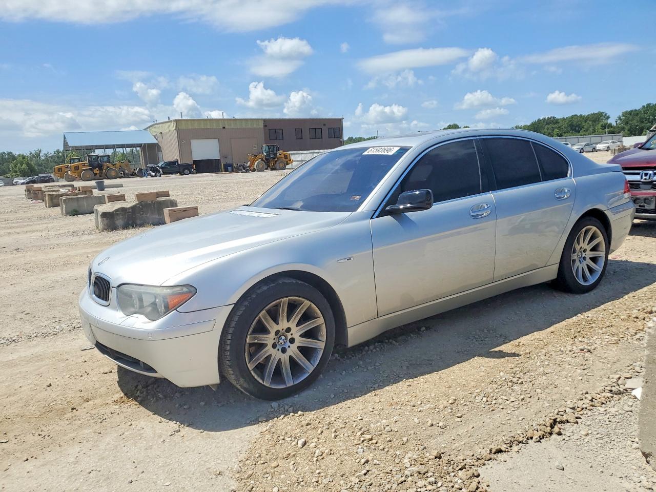 2005 Bmw 745 Silver vin: WBAGL63565DP75562