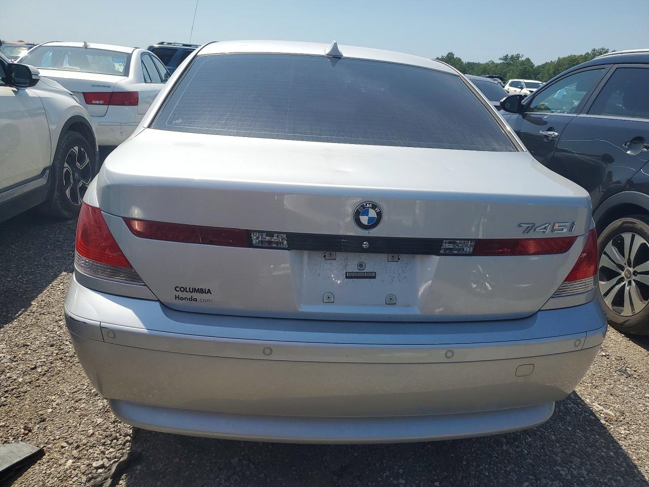 2005 Bmw 745 Серебряный vin: WBAGL63565DP75562