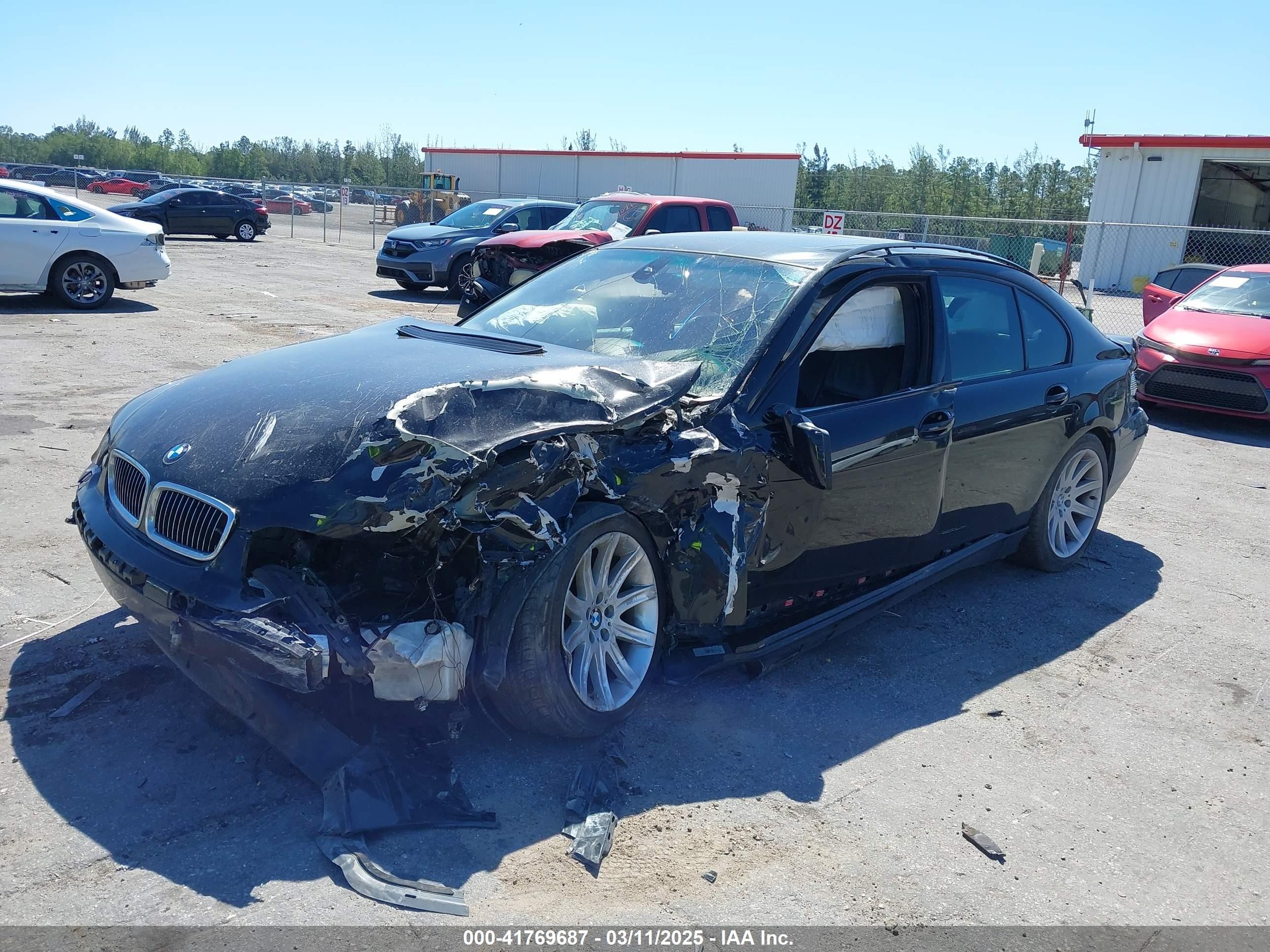 2005 Bmw 745i   Black vin: WBAGL63585DP76177