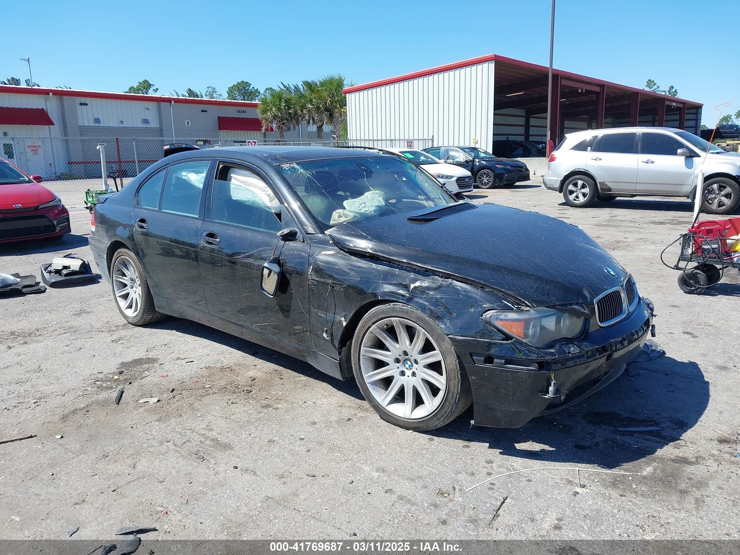 2005 Bmw 745i   Black vin: WBAGL63585DP76177
