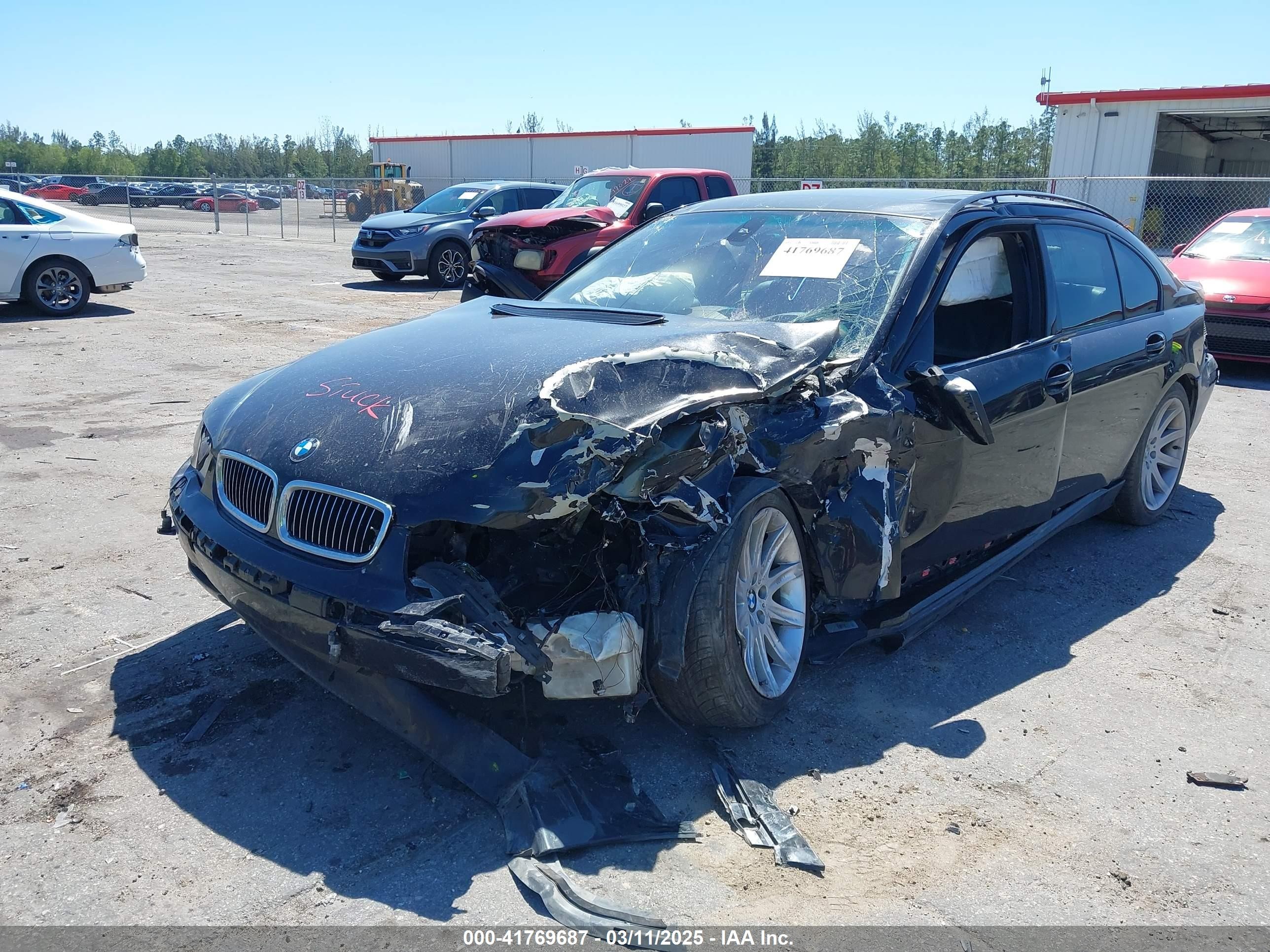 2005 Bmw 745i   Black vin: WBAGL63585DP76177