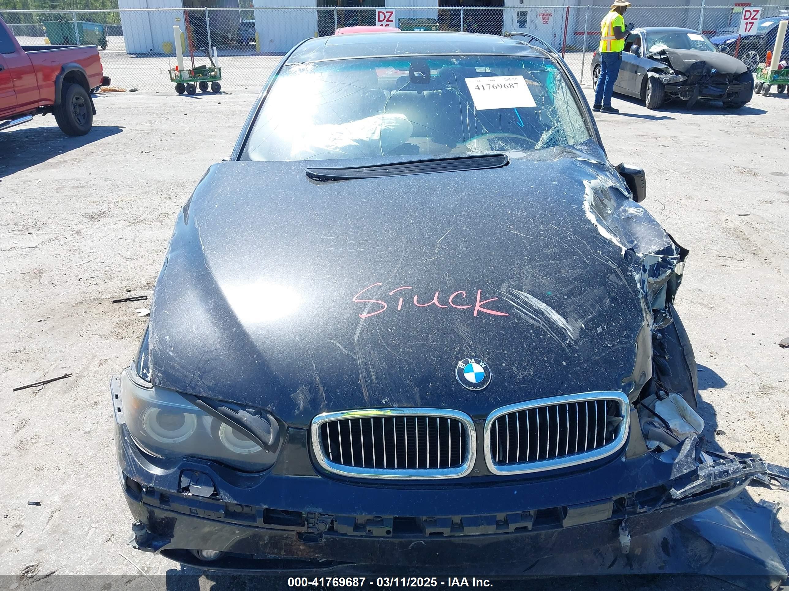 2005 Bmw 745i   Black vin: WBAGL63585DP76177