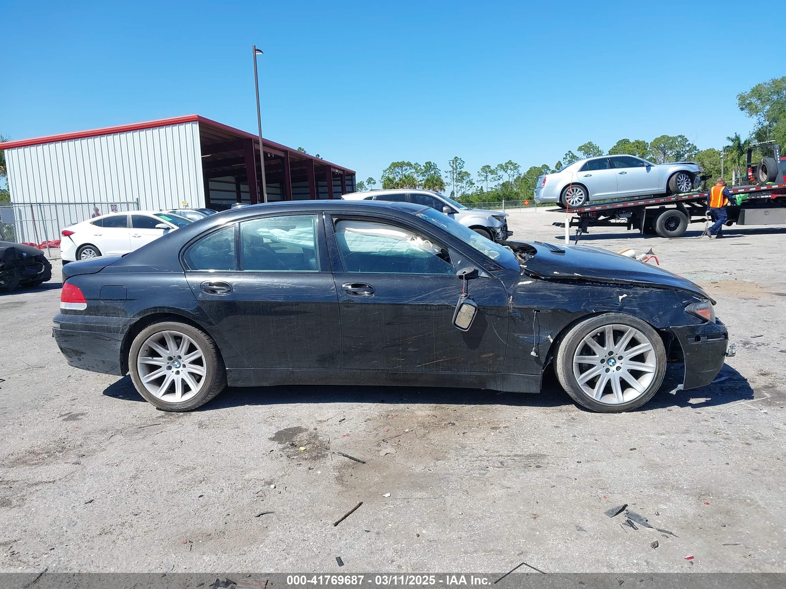 2005 Bmw 745i   Black vin: WBAGL63585DP76177