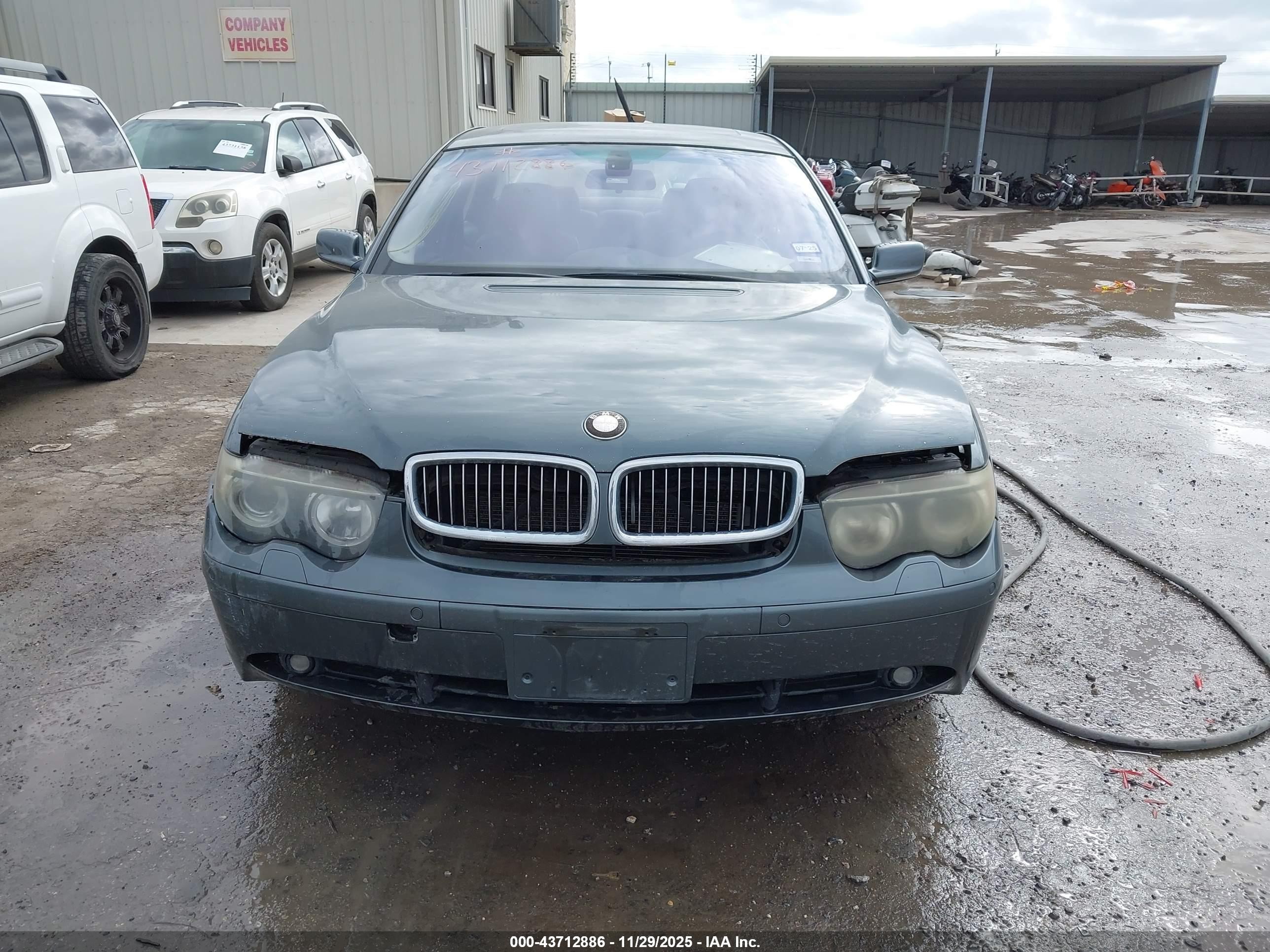 2004 Bmw 745i   Серый vin: WBAGL63594DP72895