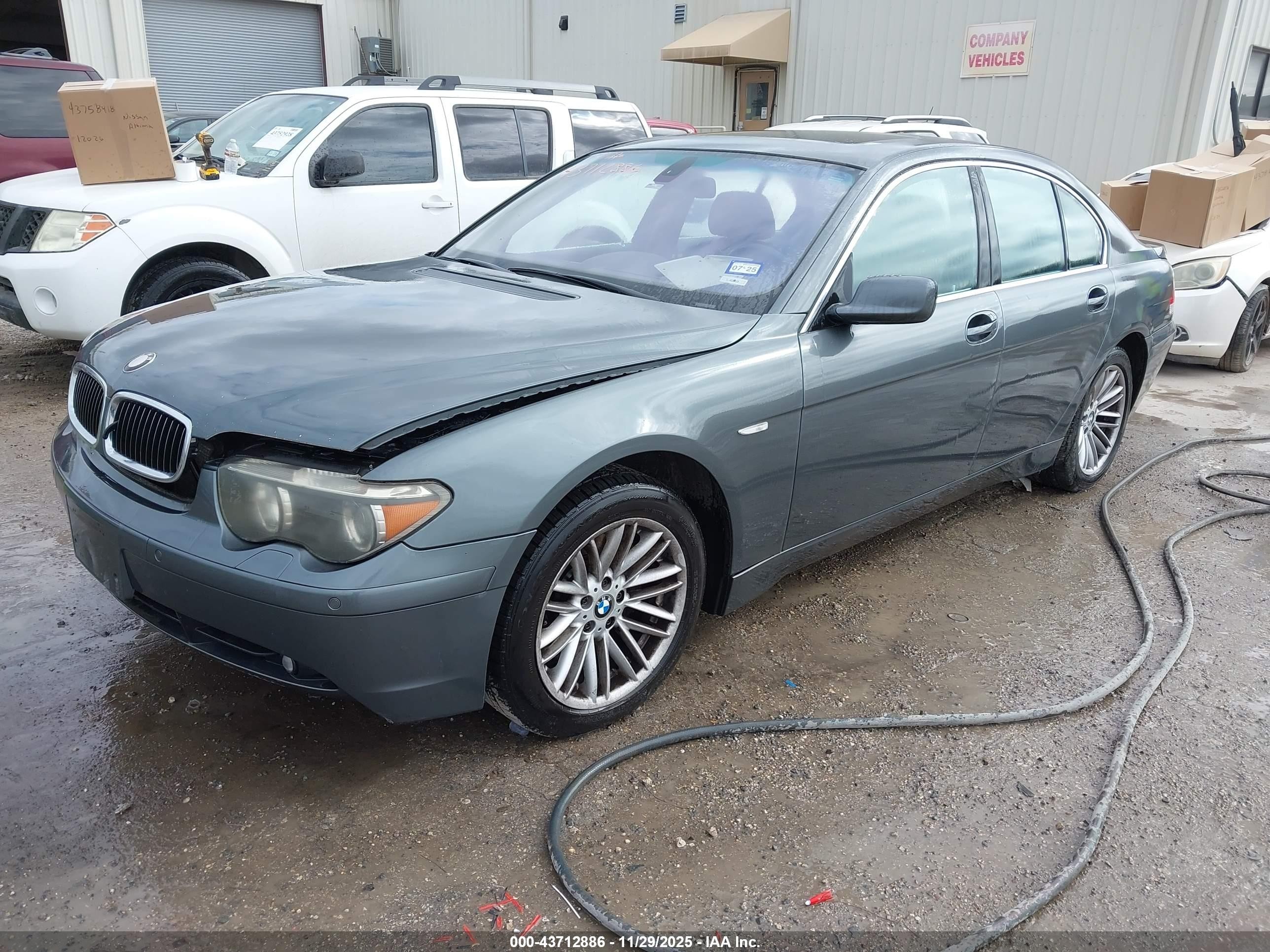 2004 Bmw 745i   Серый vin: WBAGL63594DP72895