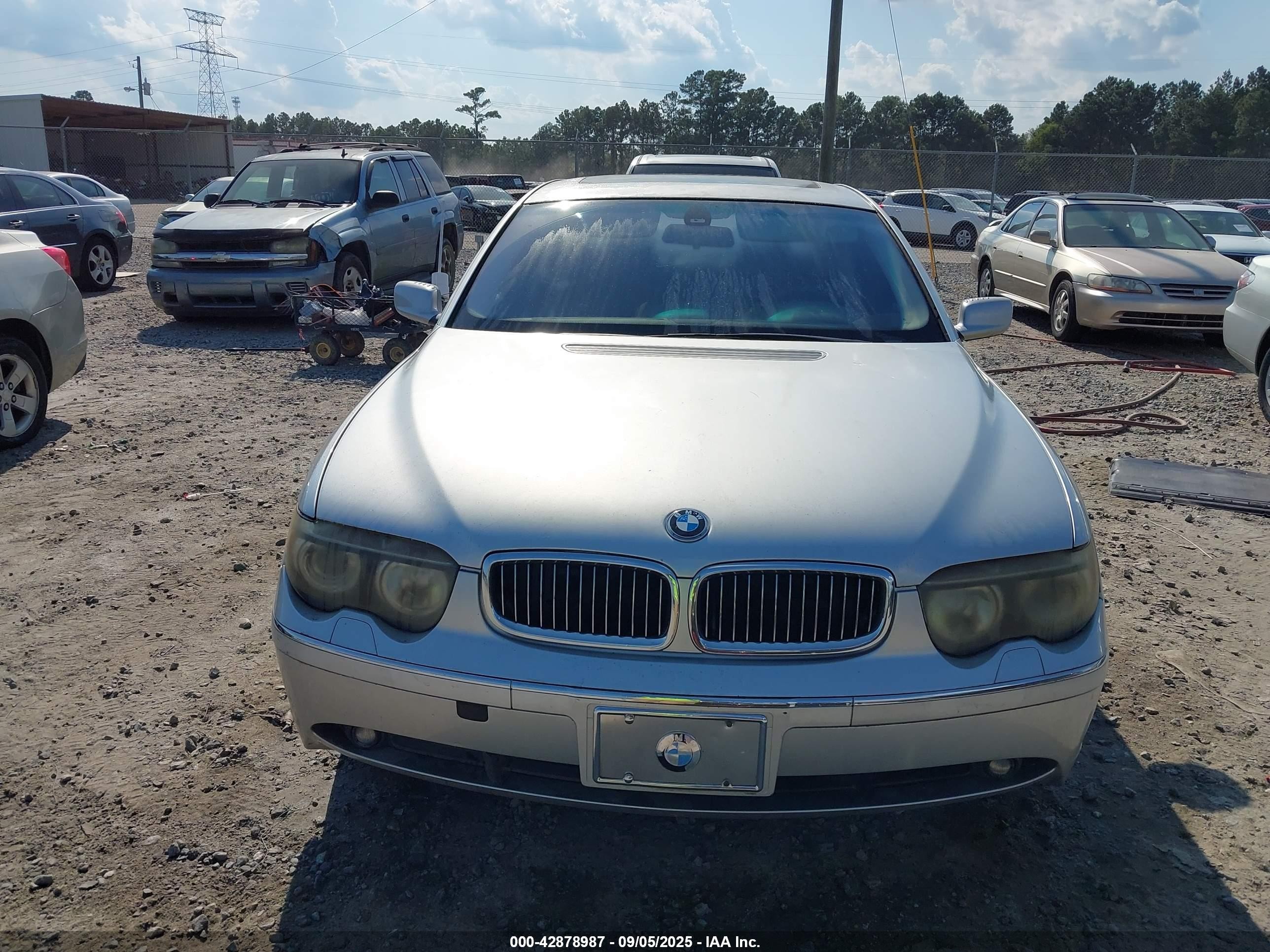 2003 Bmw 745li   Silver vin: WBAGN63403DR12770