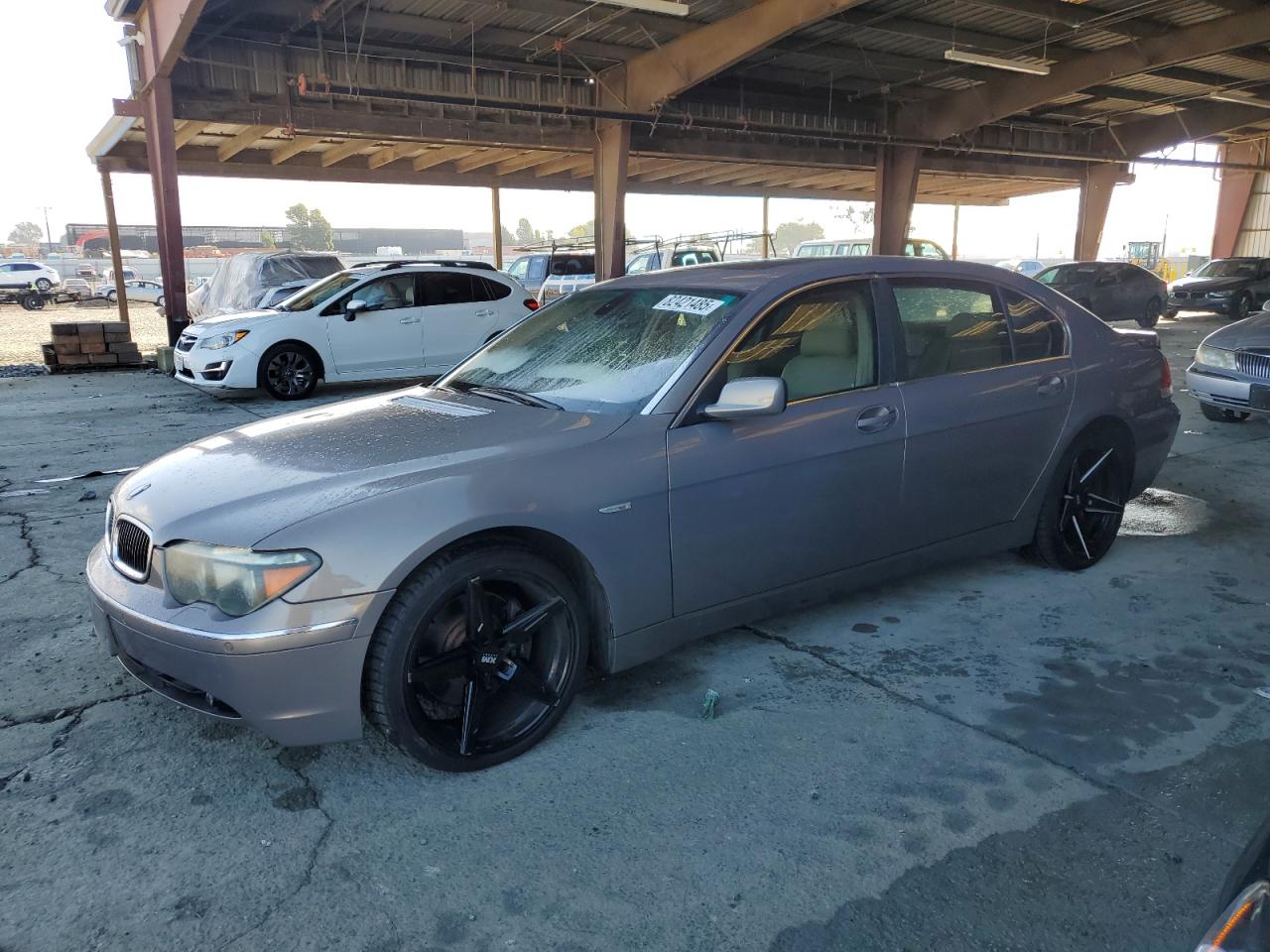 2004 Bmw 745 Li Gray vin: WBAGN63404DS45720