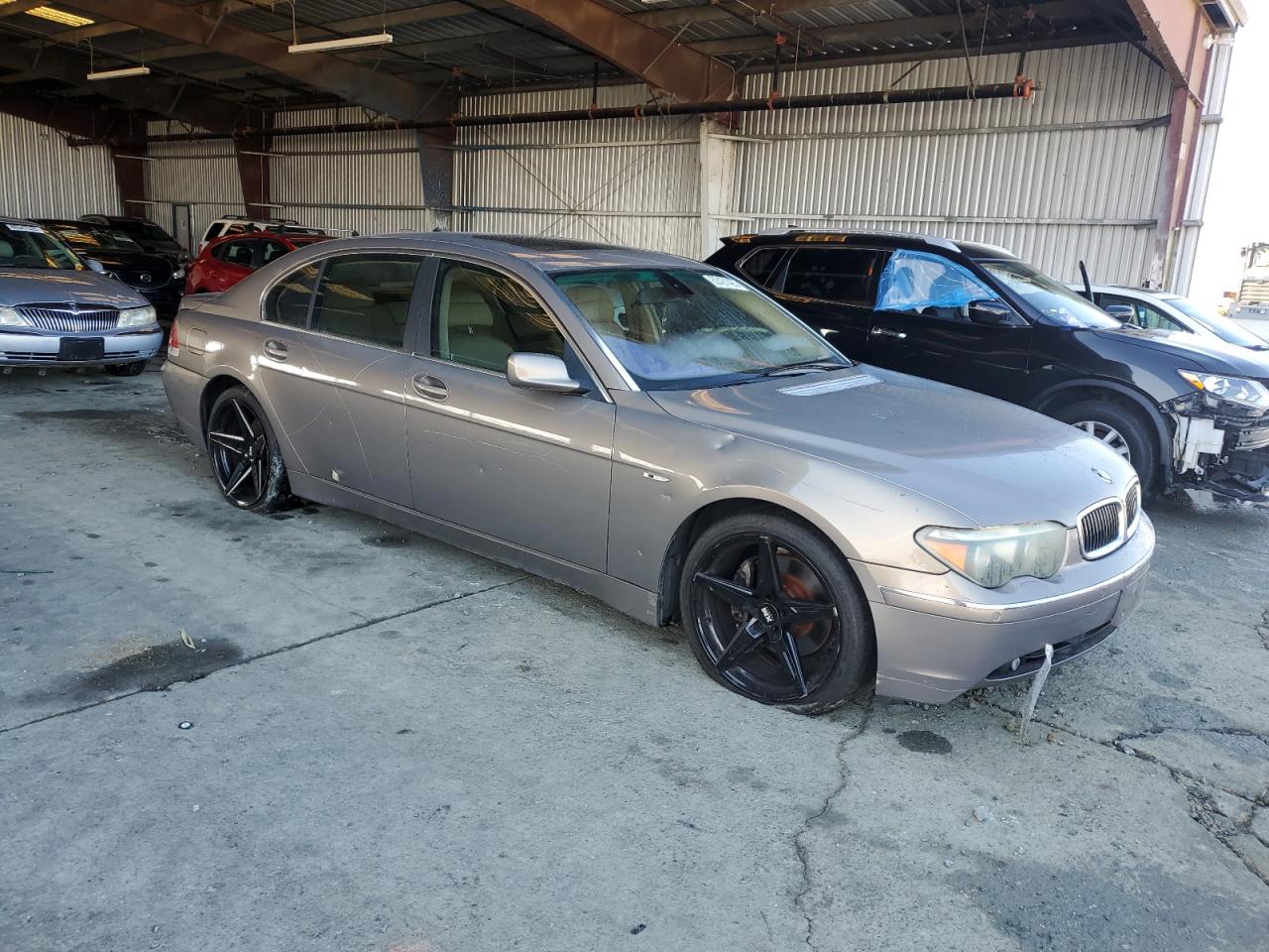 2004 Bmw 745 Li Gray vin: WBAGN63404DS45720