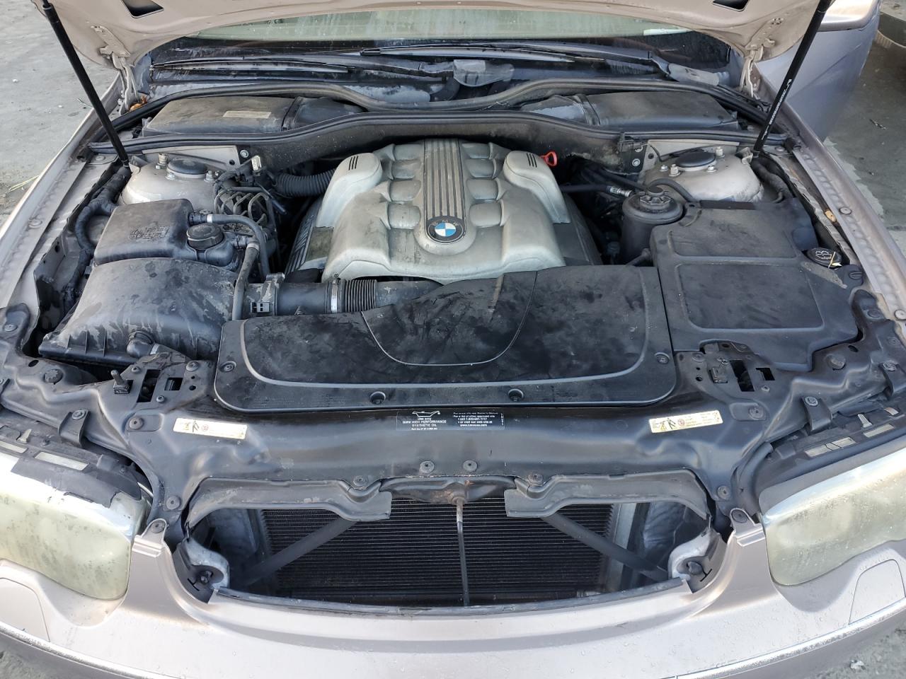 2004 Bmw 745 Li Gray vin: WBAGN63404DS45720