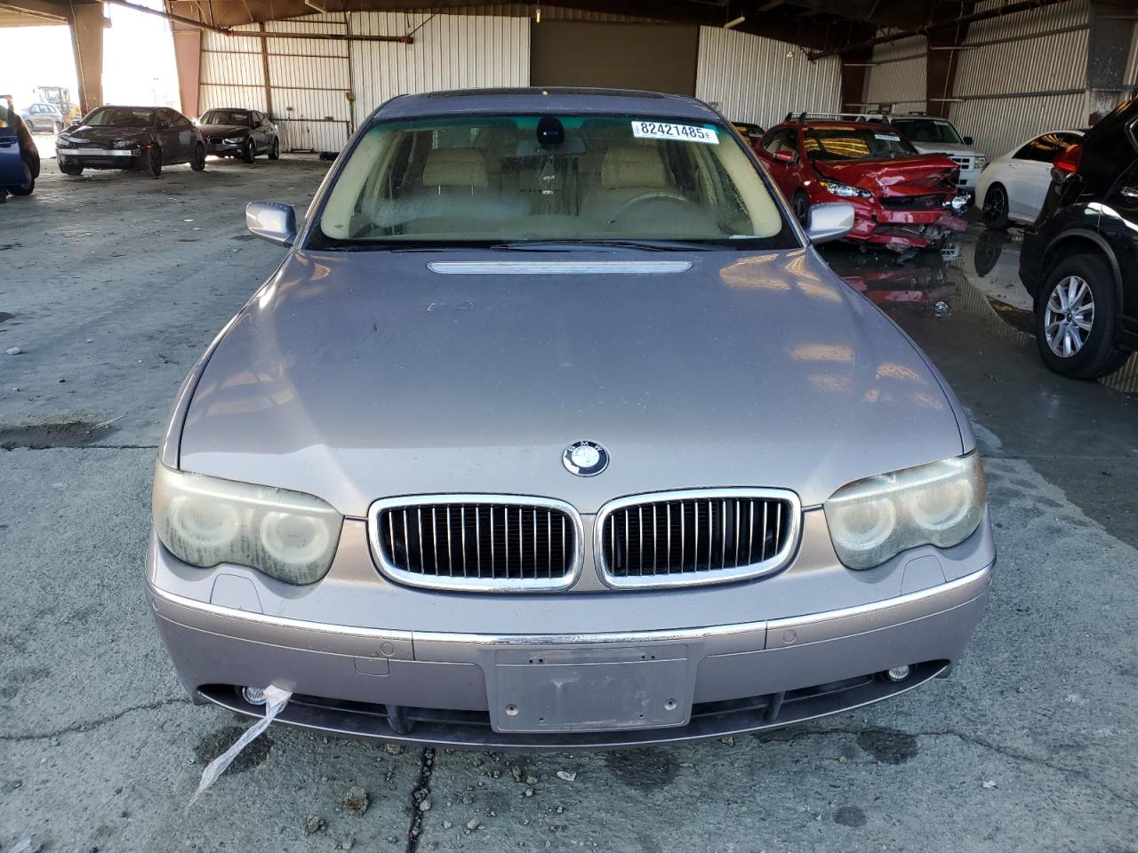 2004 Bmw 745 Li Gray vin: WBAGN63404DS45720
