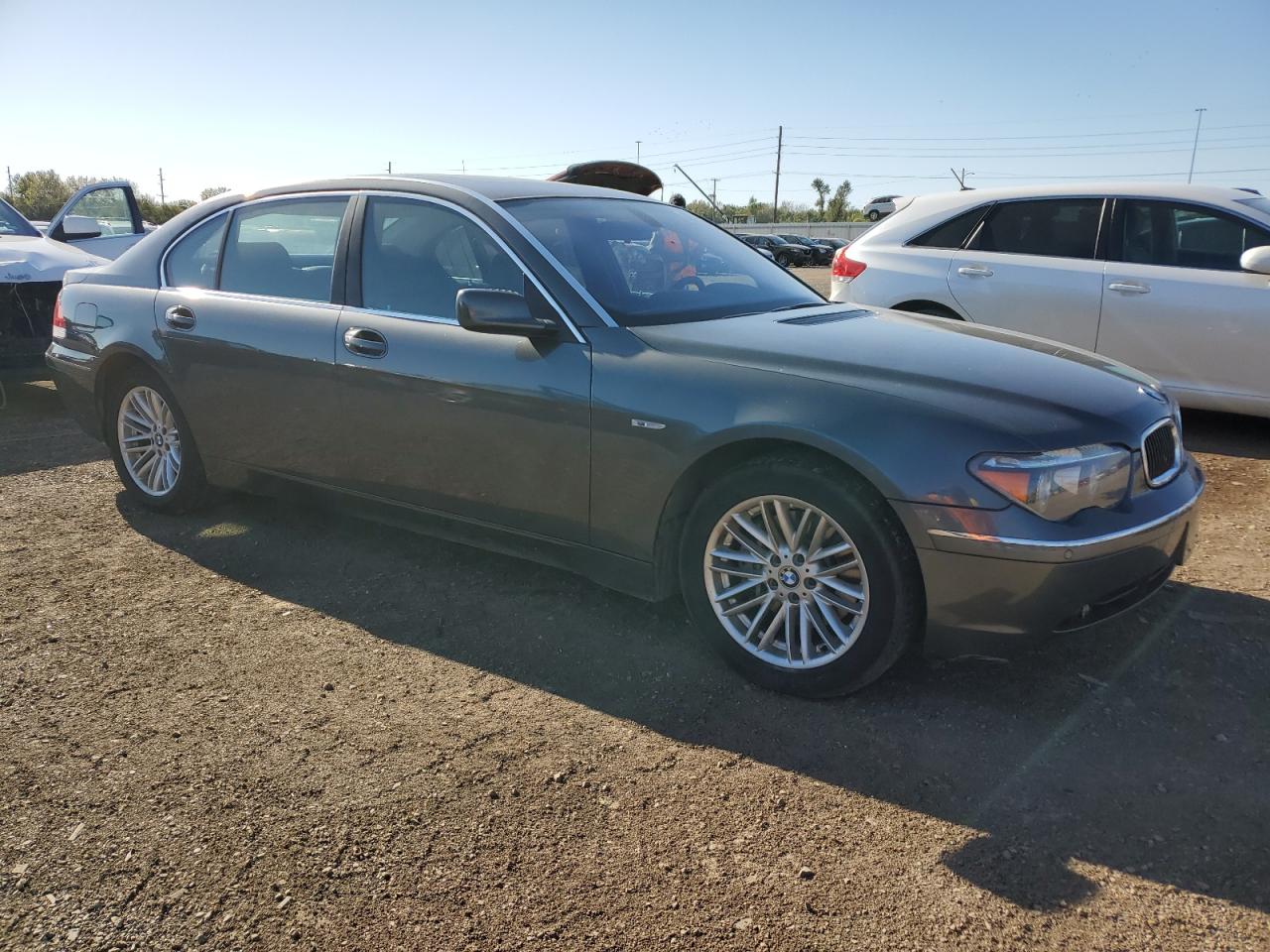 2004 Bmw 745 Li Gray vin: WBAGN63404DS49900