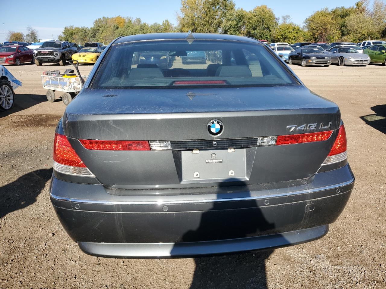 2004 Bmw 745 Li Gray vin: WBAGN63404DS49900