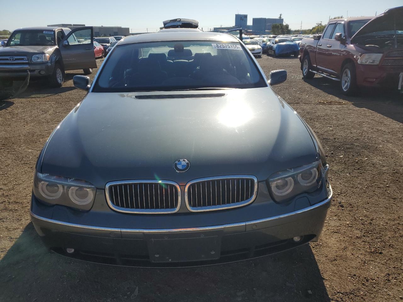2004 Bmw 745 Li Gray vin: WBAGN63404DS49900