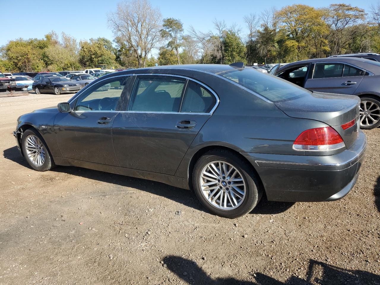 2004 Bmw 745 Li Gray vin: WBAGN63404DS49900