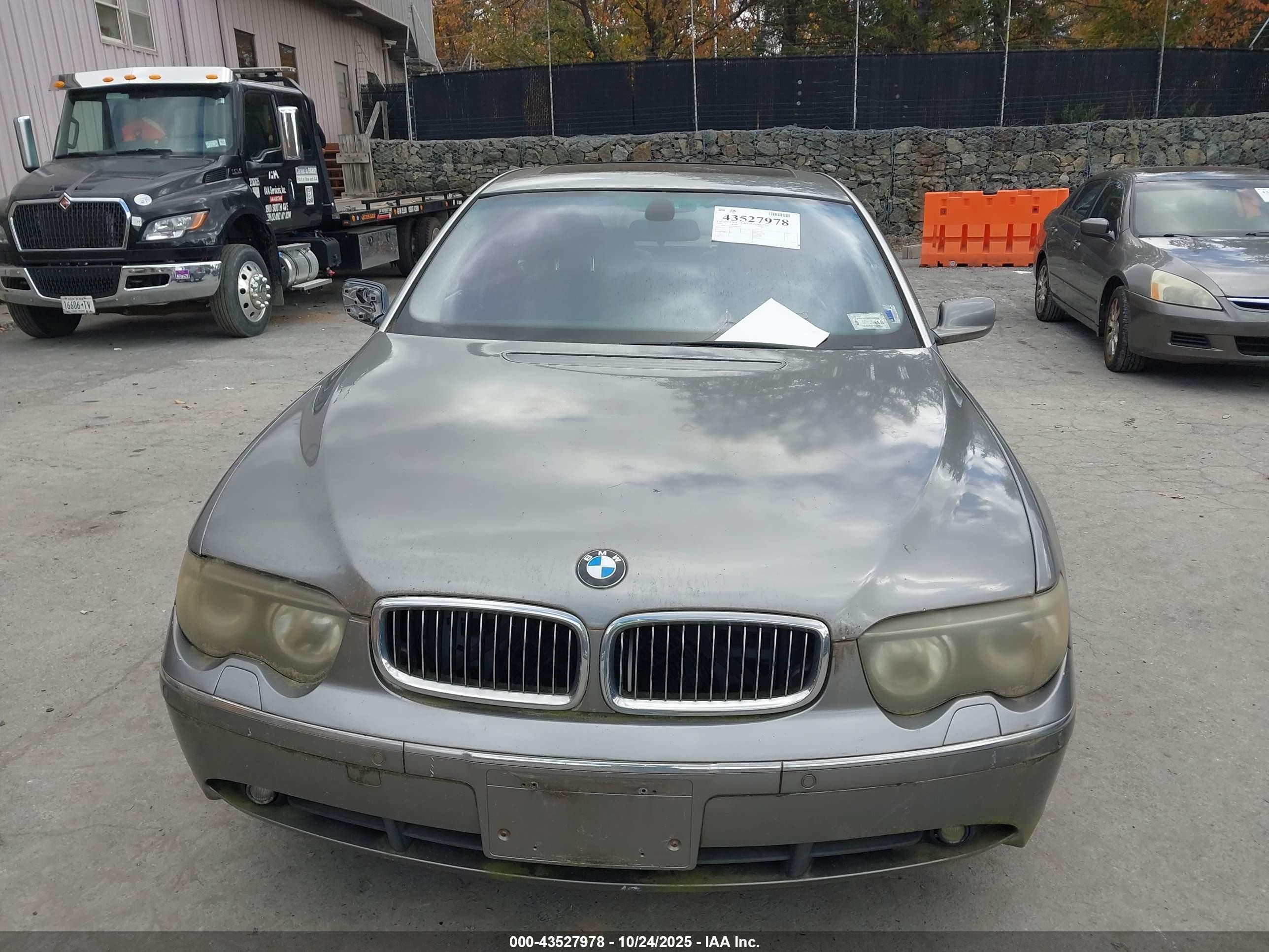 2002 Bmw 745li   Серый vin: WBAGN63412DR02392