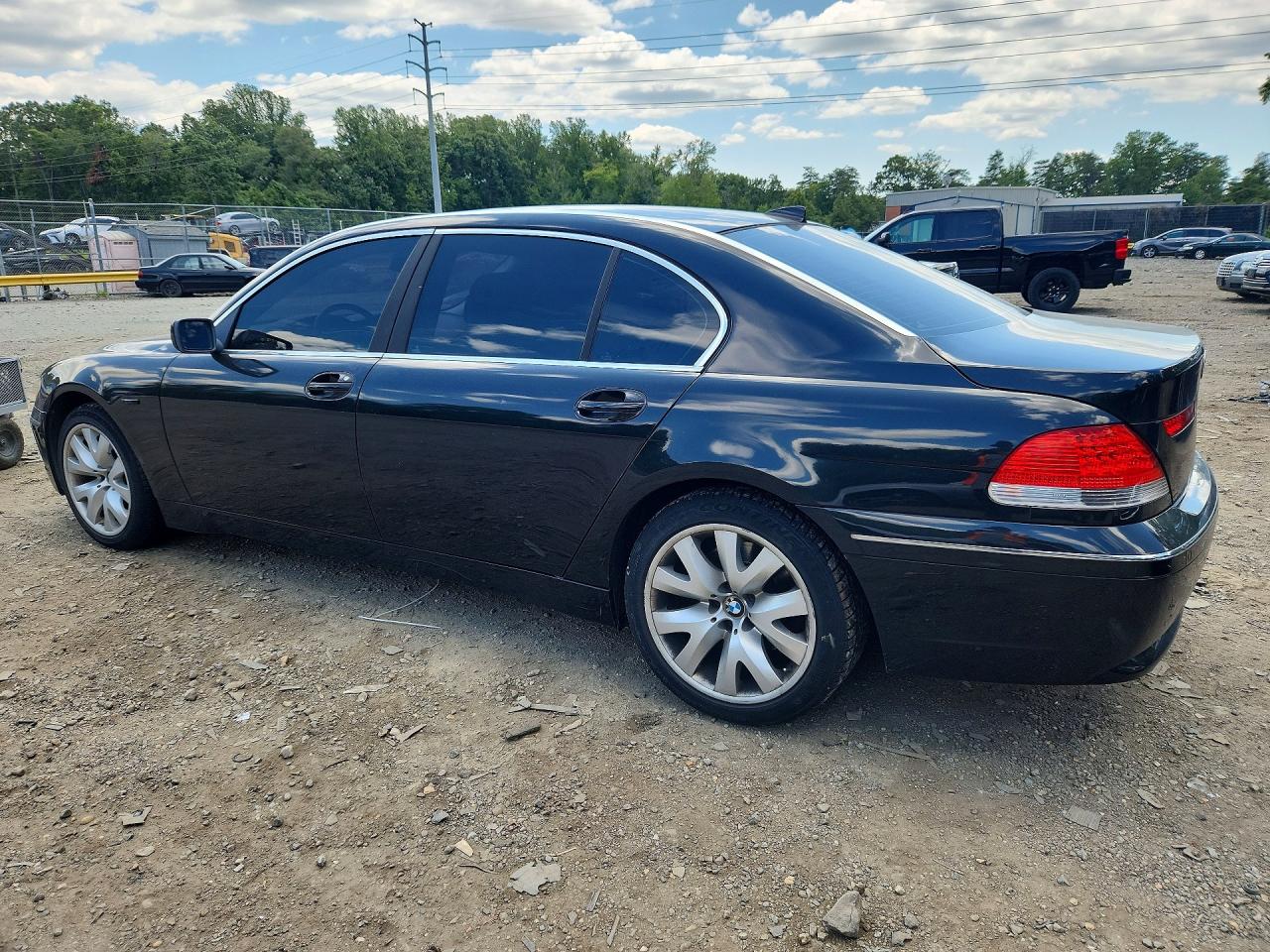 2003 Bmw 745 Li Black vin: WBAGN63413DR09490
