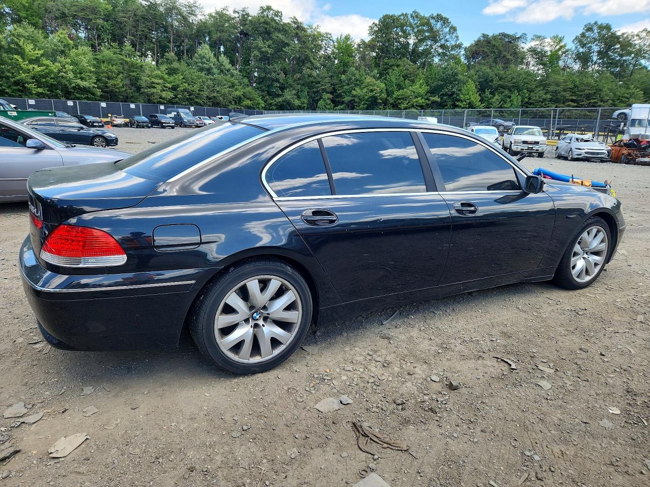2003 Bmw 745 Li Black vin: WBAGN63413DR09490