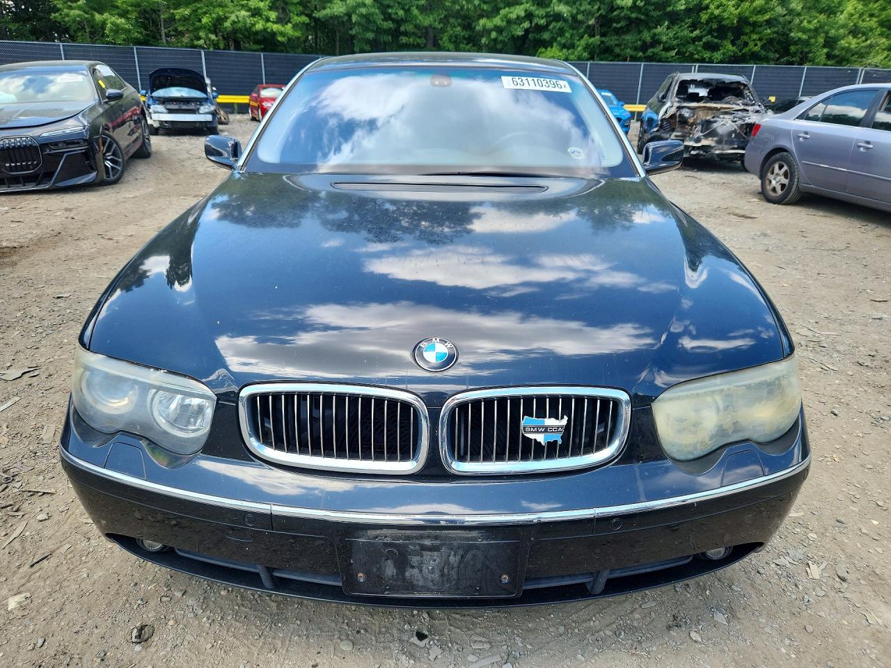 2003 Bmw 745 Li Black vin: WBAGN63413DR09490