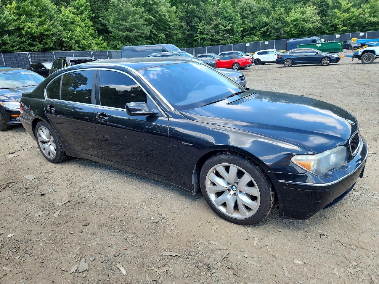 2003 Bmw 745 Li Black vin: WBAGN63413DR09490