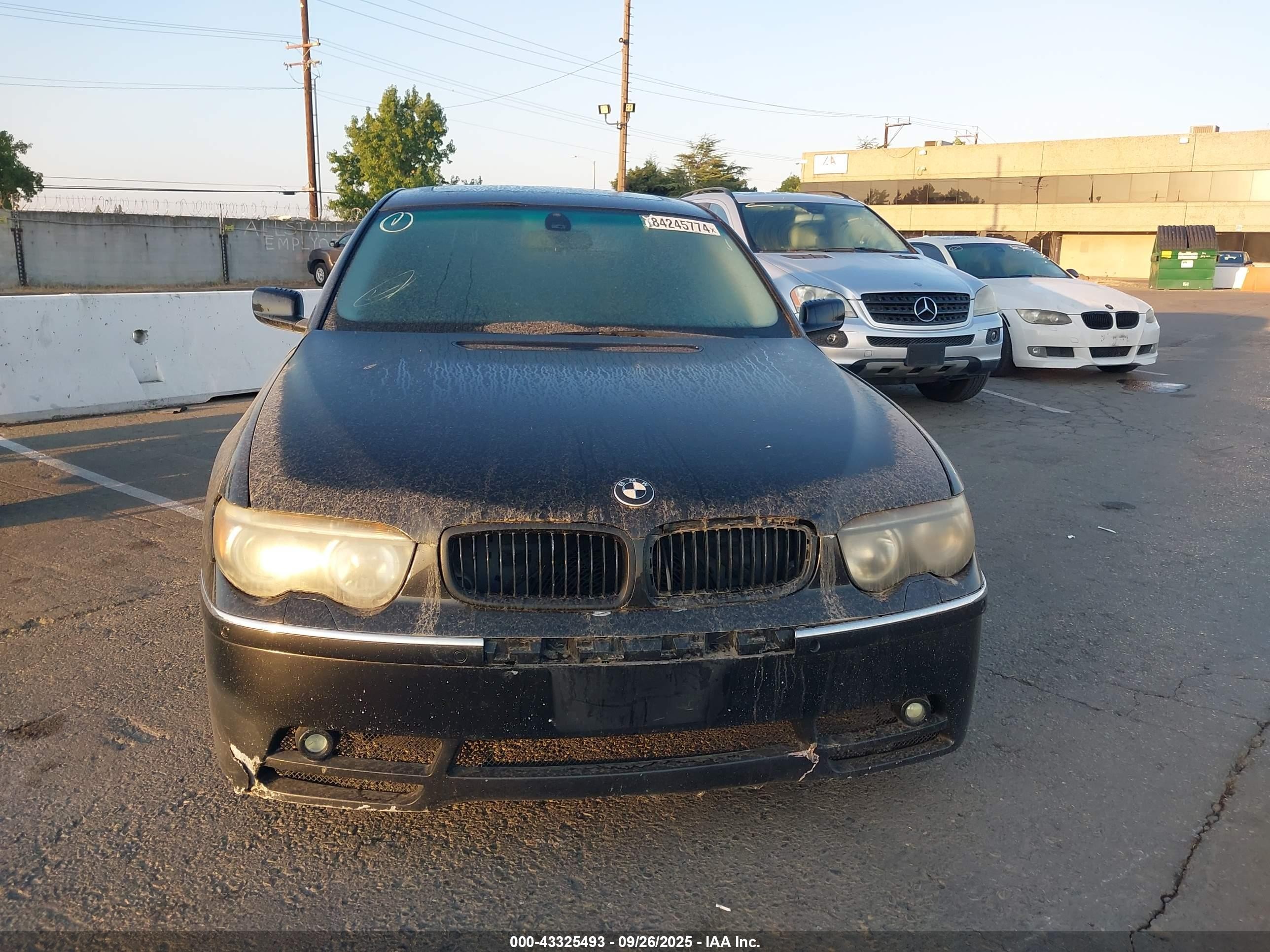 2003 Bmw 745li   Черный vin: WBAGN63413DR10879