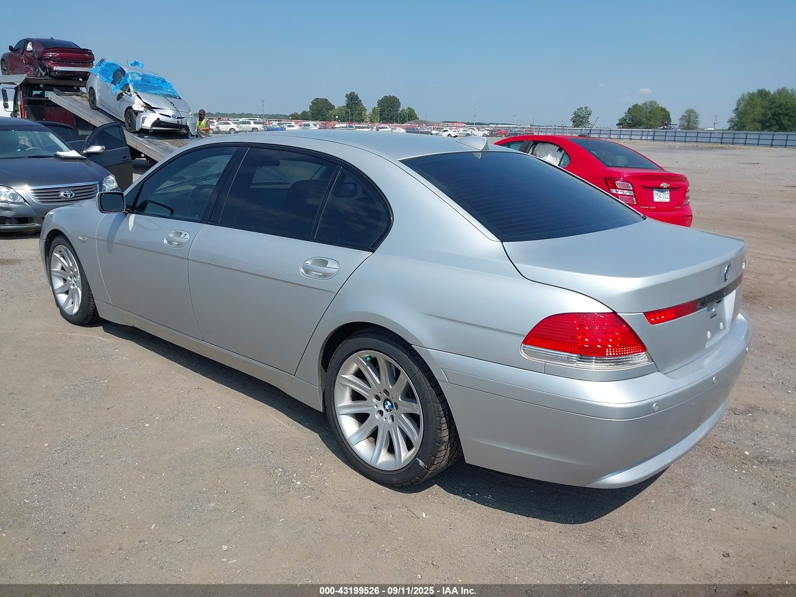 2003 Bmw 745li   Silver vin: WBAGN63413DR17833
