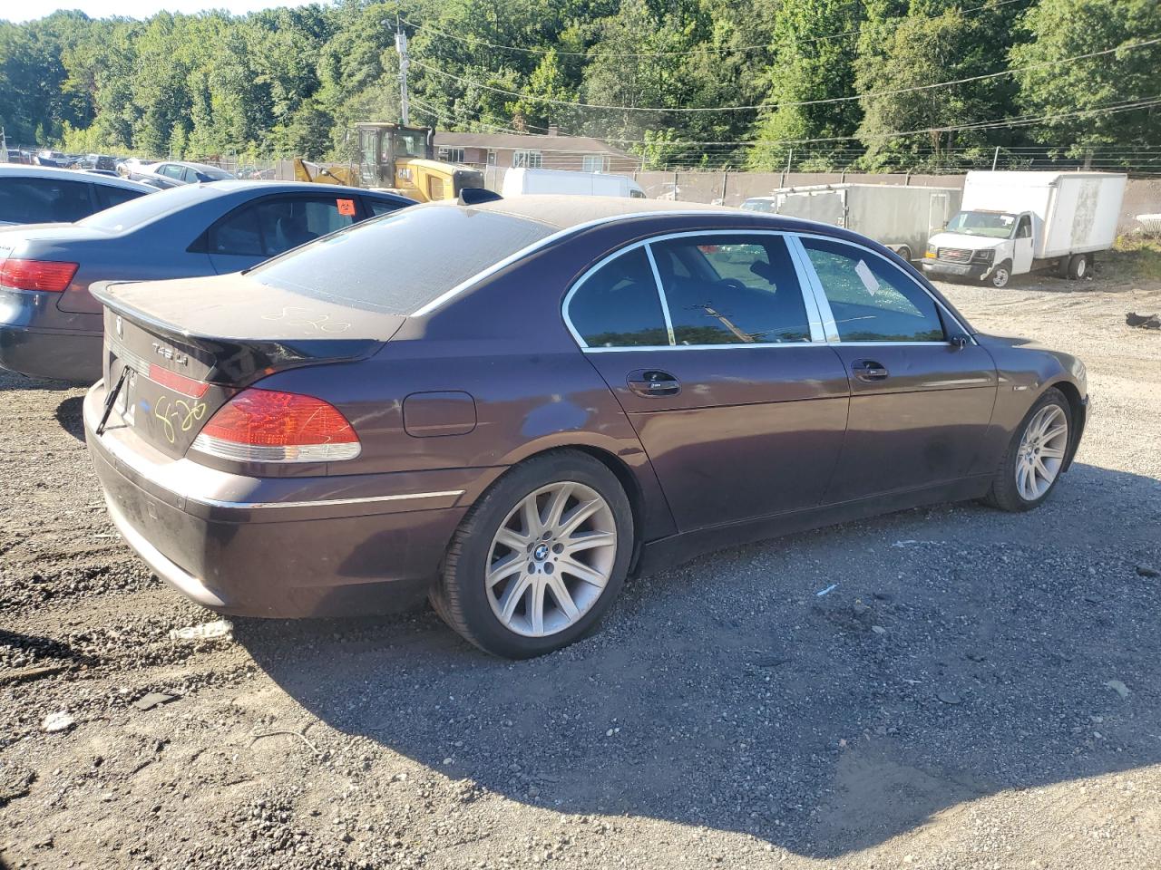 2003 Bmw 745 Li Purple vin: WBAGN63413DR18433