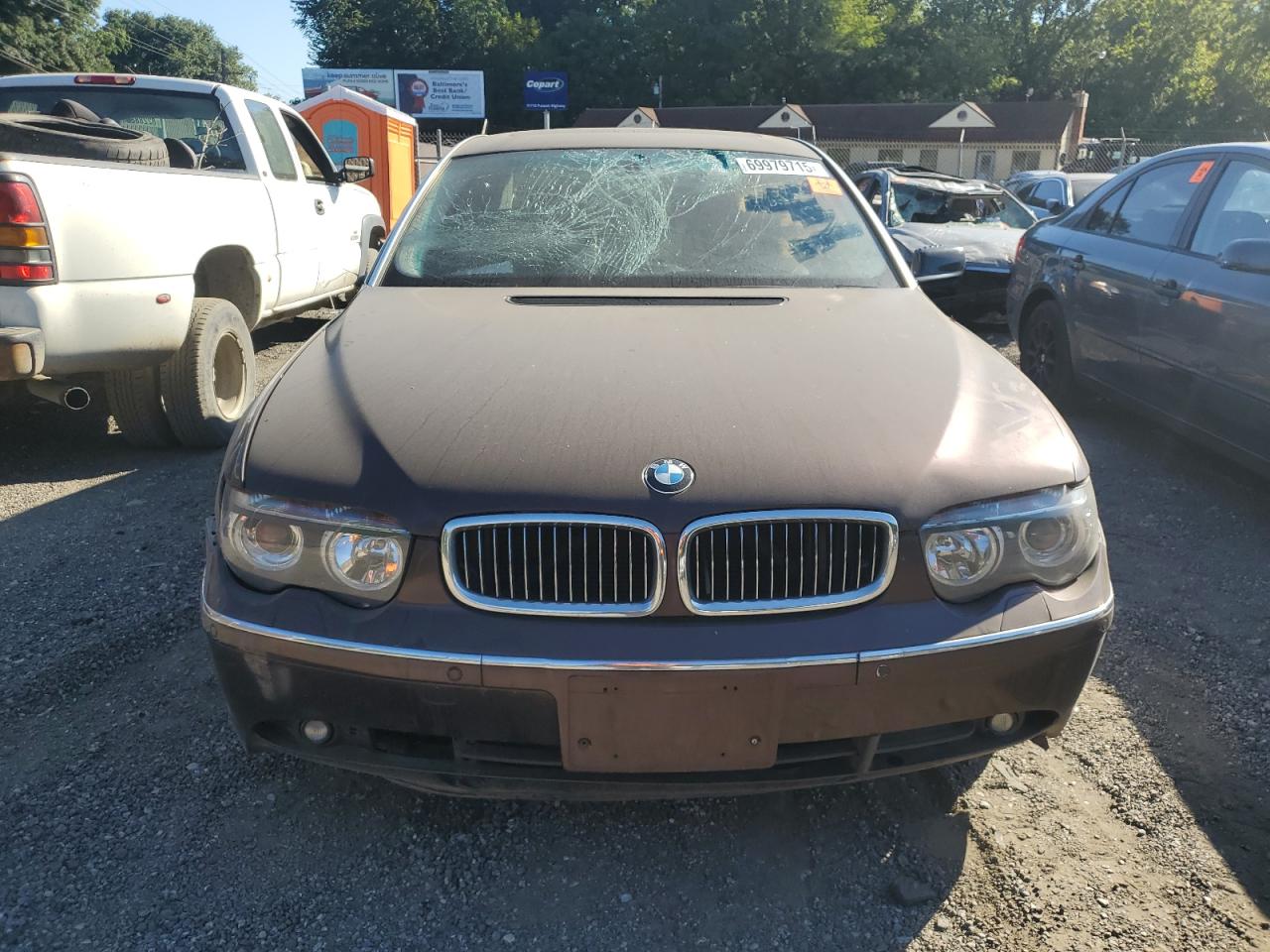 2003 Bmw 745 Li Purple vin: WBAGN63413DR18433