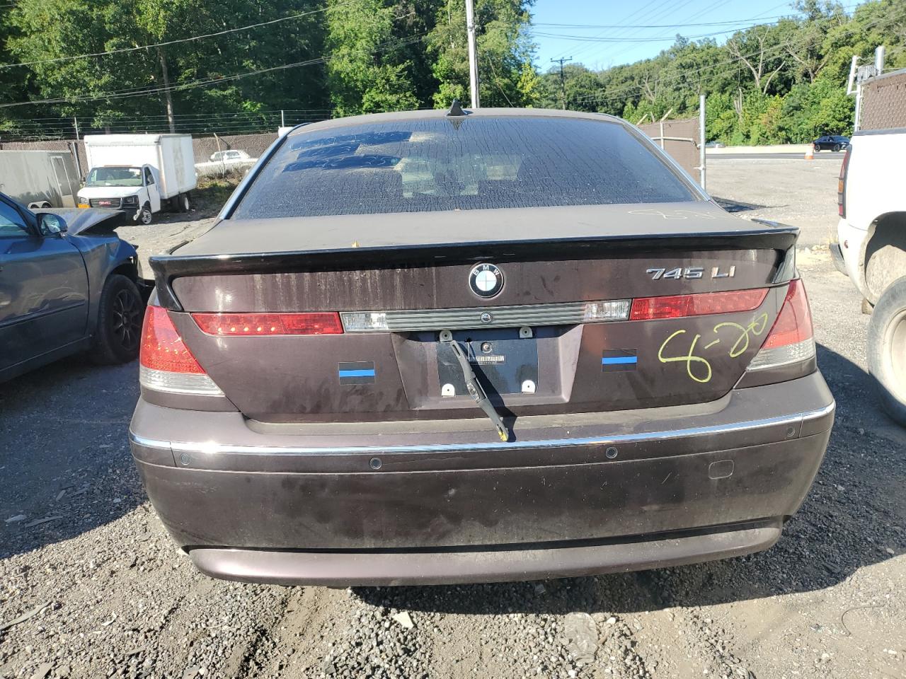 2003 Bmw 745 Li Purple vin: WBAGN63413DR18433