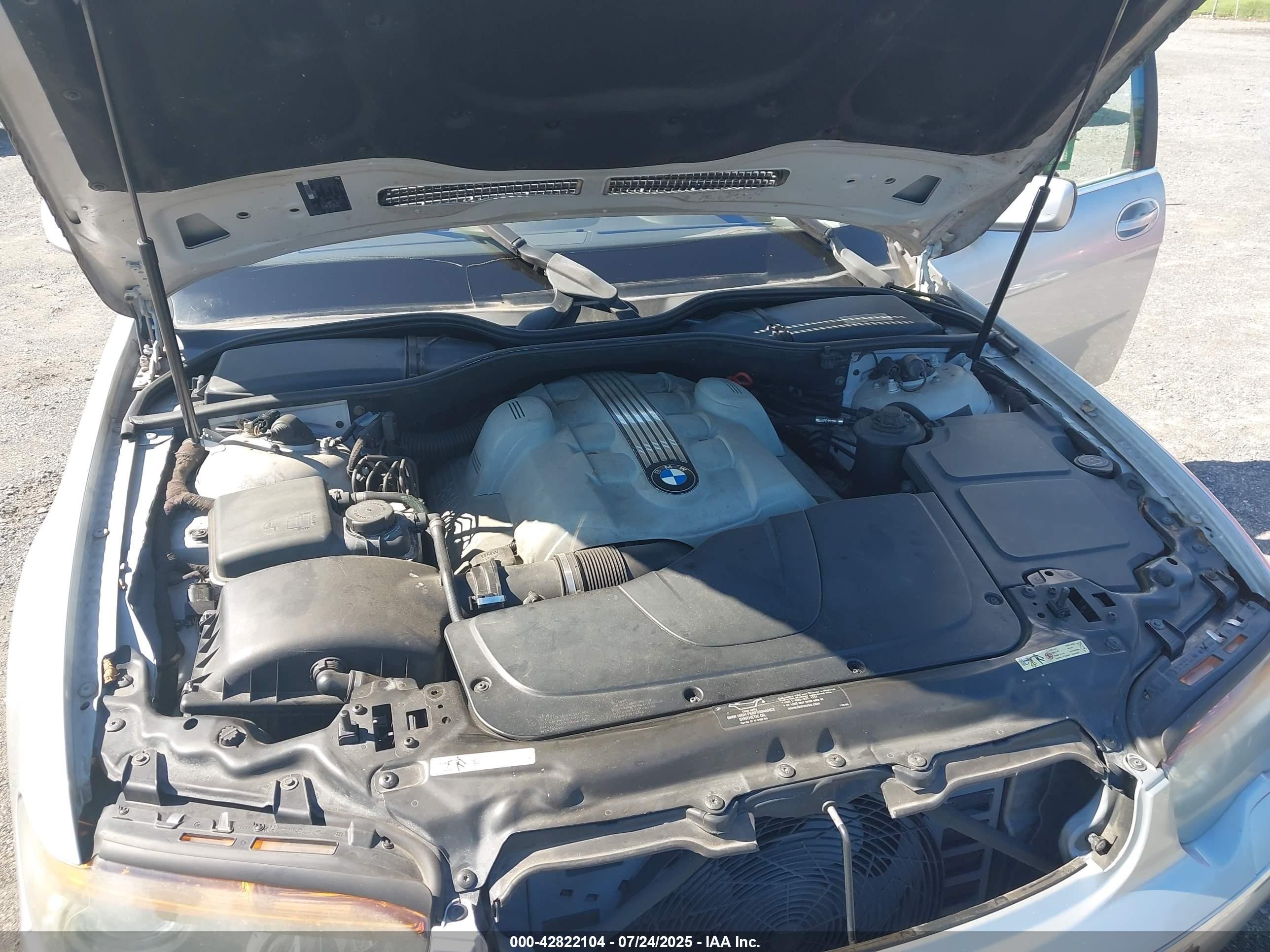 2002 Bmw 745li   Silver vin: WBAGN63422DR03759