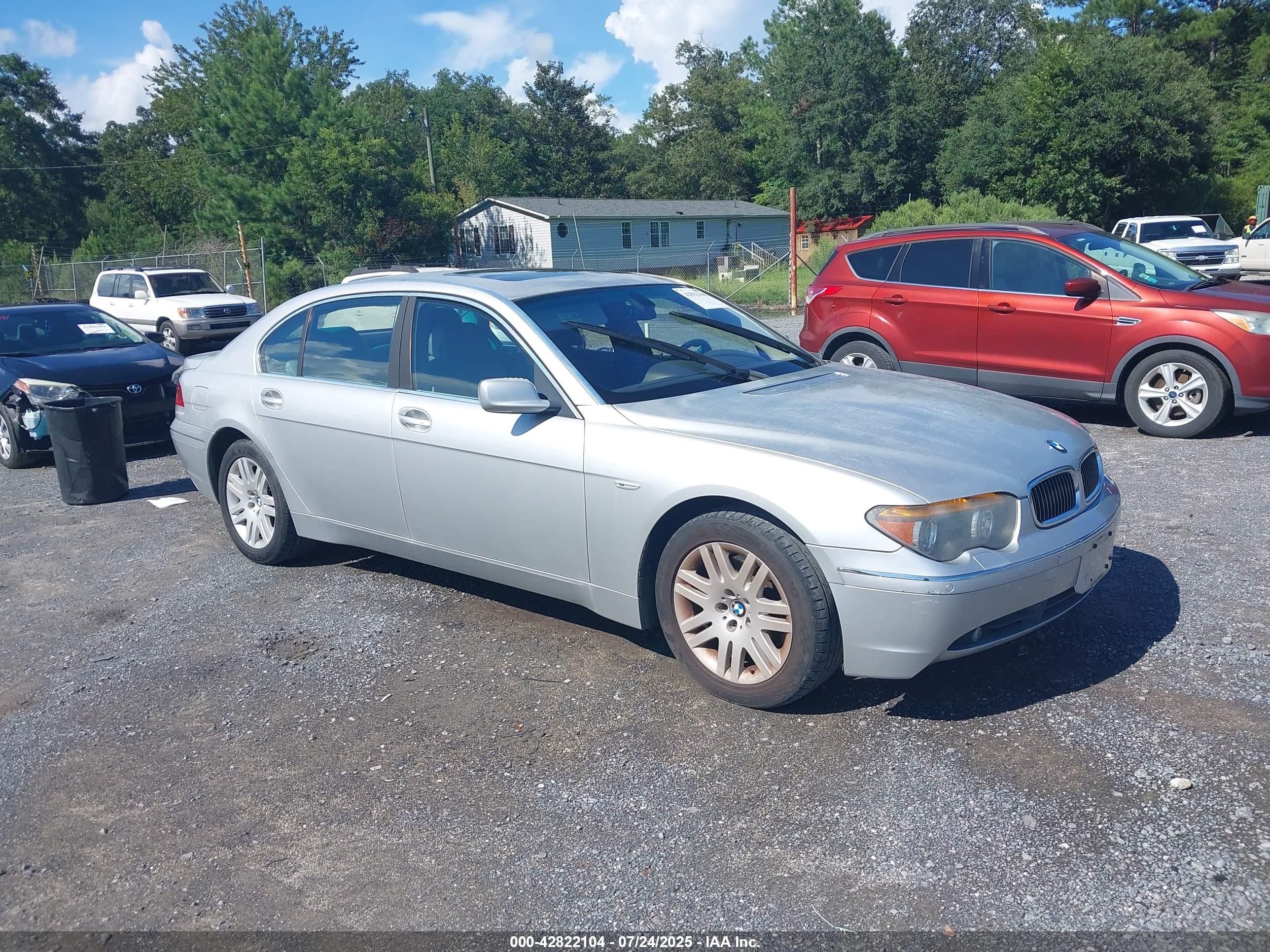 2002 Bmw 745li   Silver vin: WBAGN63422DR03759