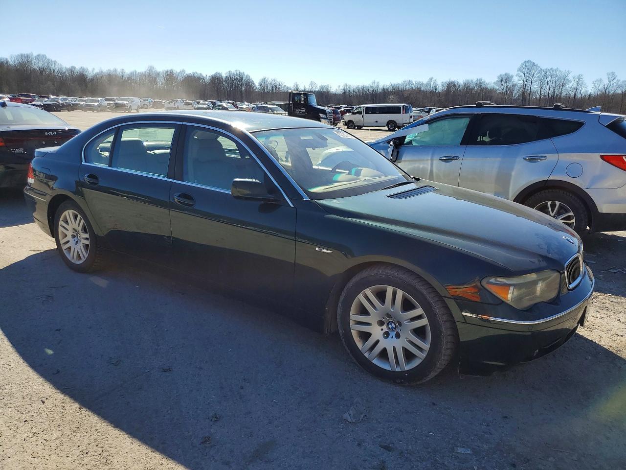2003 Bmw 745 Li Green vin: WBAGN63423DR08056