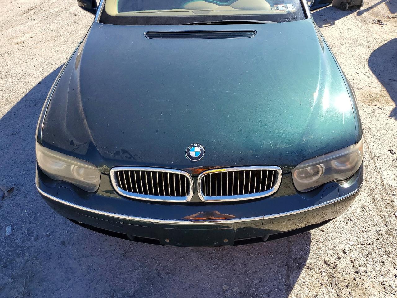2003 Bmw 745 Li Green vin: WBAGN63423DR08056