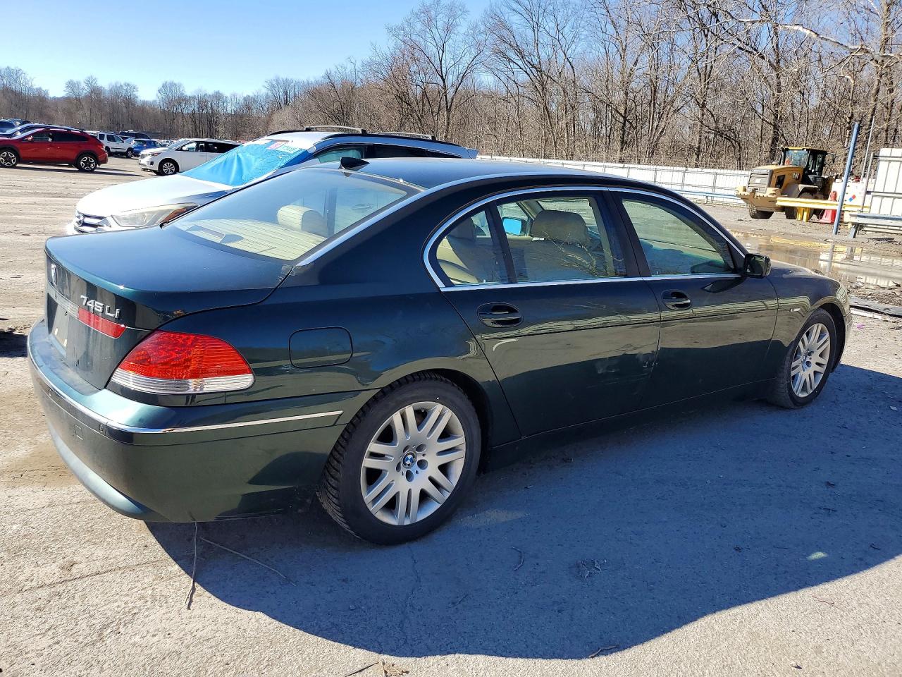 2003 Bmw 745 Li Green vin: WBAGN63423DR08056