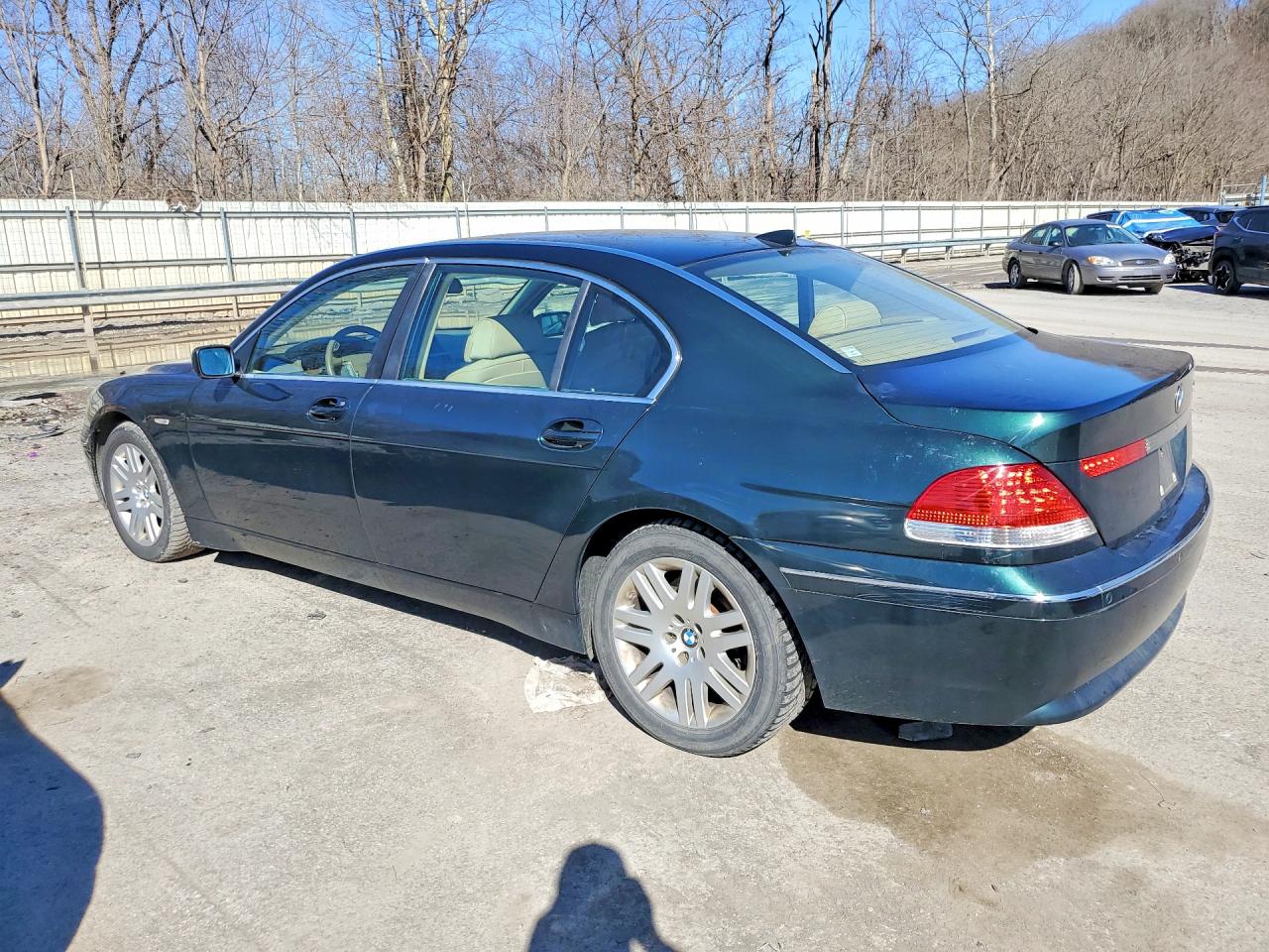 2003 Bmw 745 Li Green vin: WBAGN63423DR08056