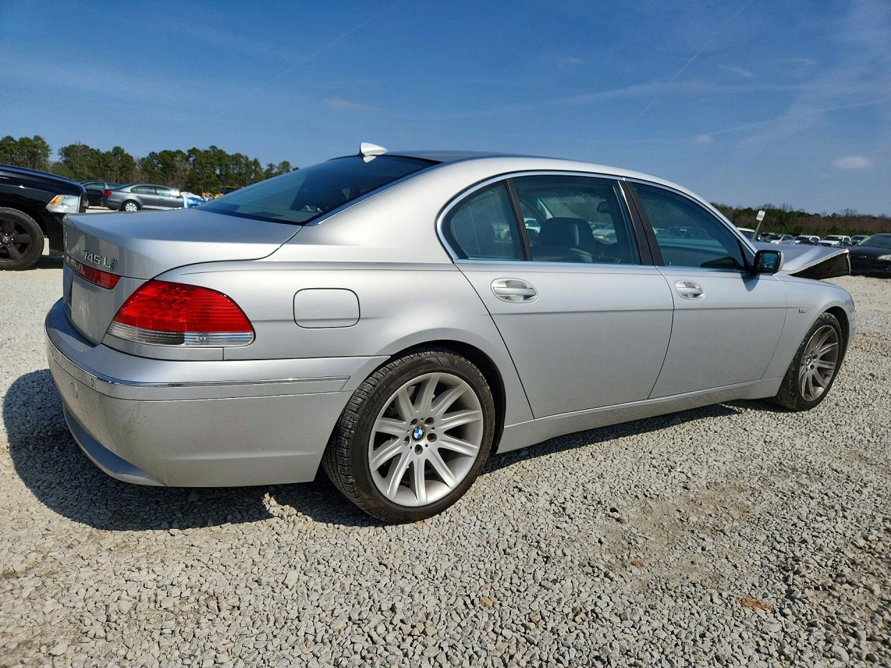 2003 Bmw 745 Li Silver vin: WBAGN63423DR09417