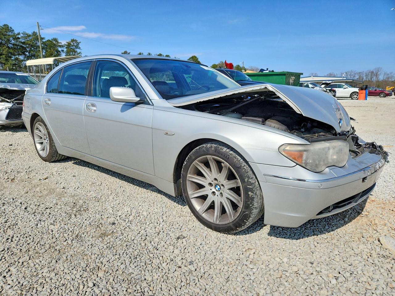 2003 Bmw 745 Li Silver vin: WBAGN63423DR09417