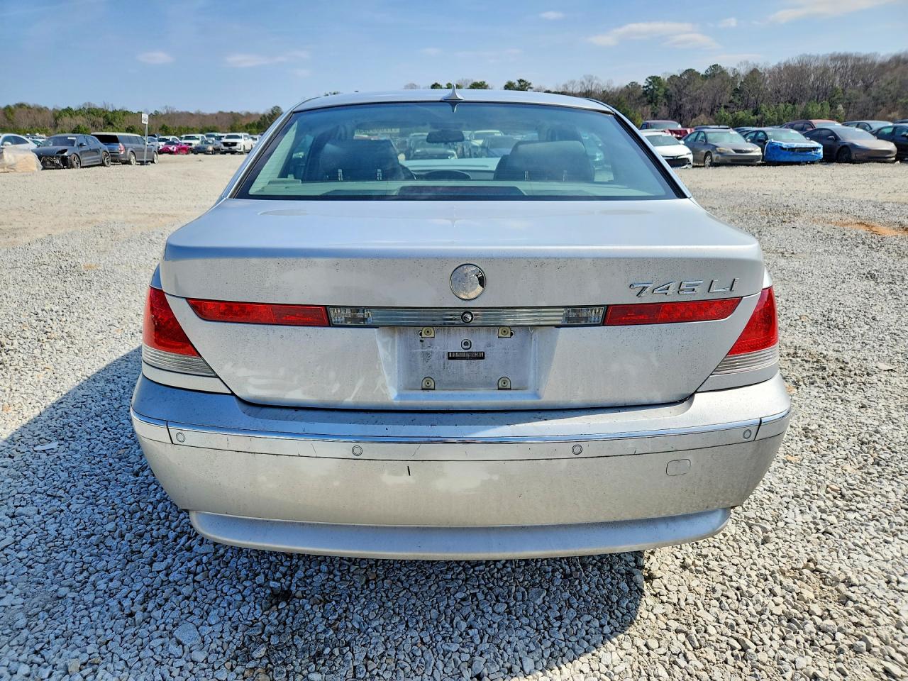 2003 Bmw 745 Li Silver vin: WBAGN63423DR09417