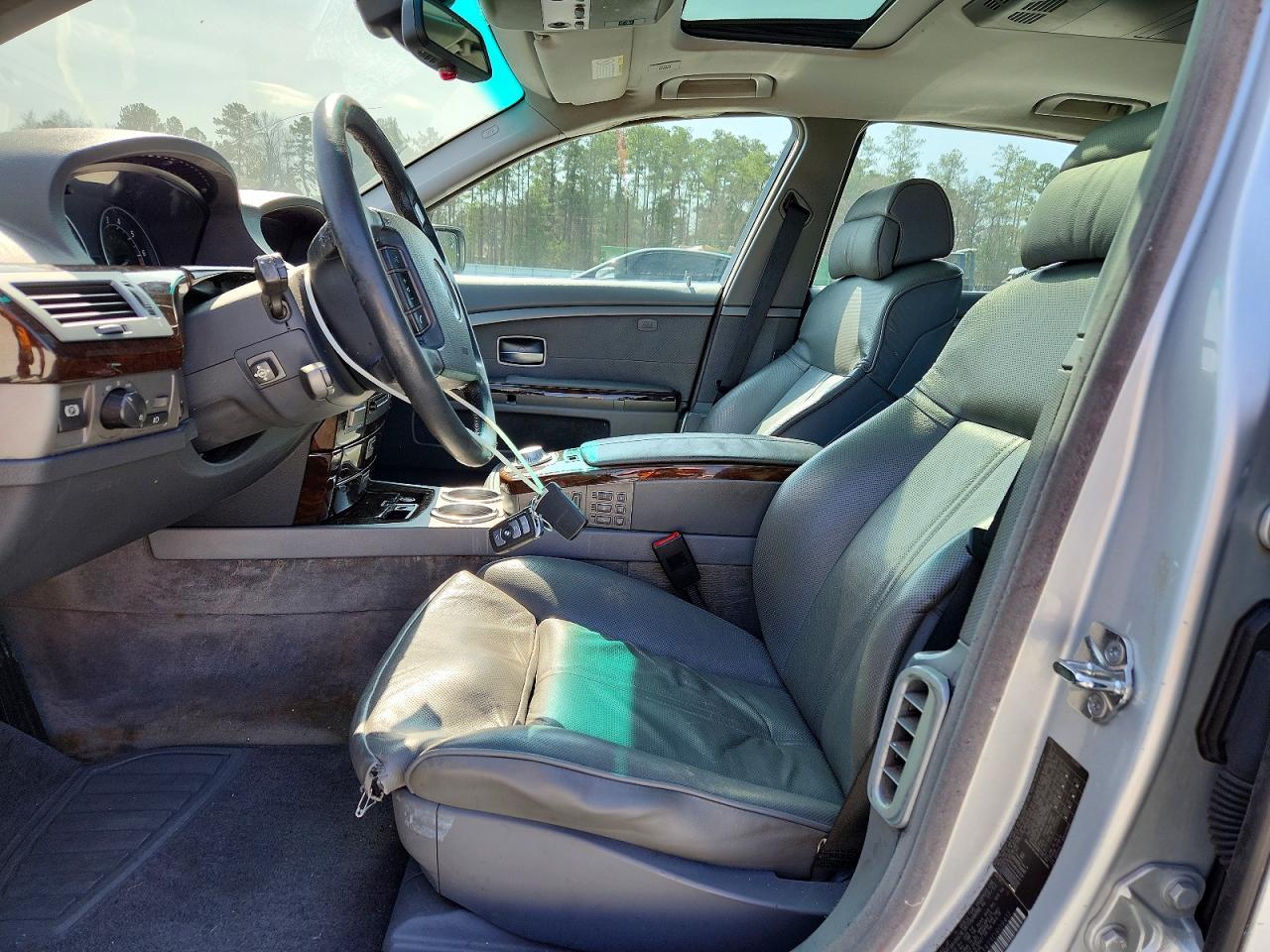 2003 Bmw 745 Li Silver vin: WBAGN63423DR09417