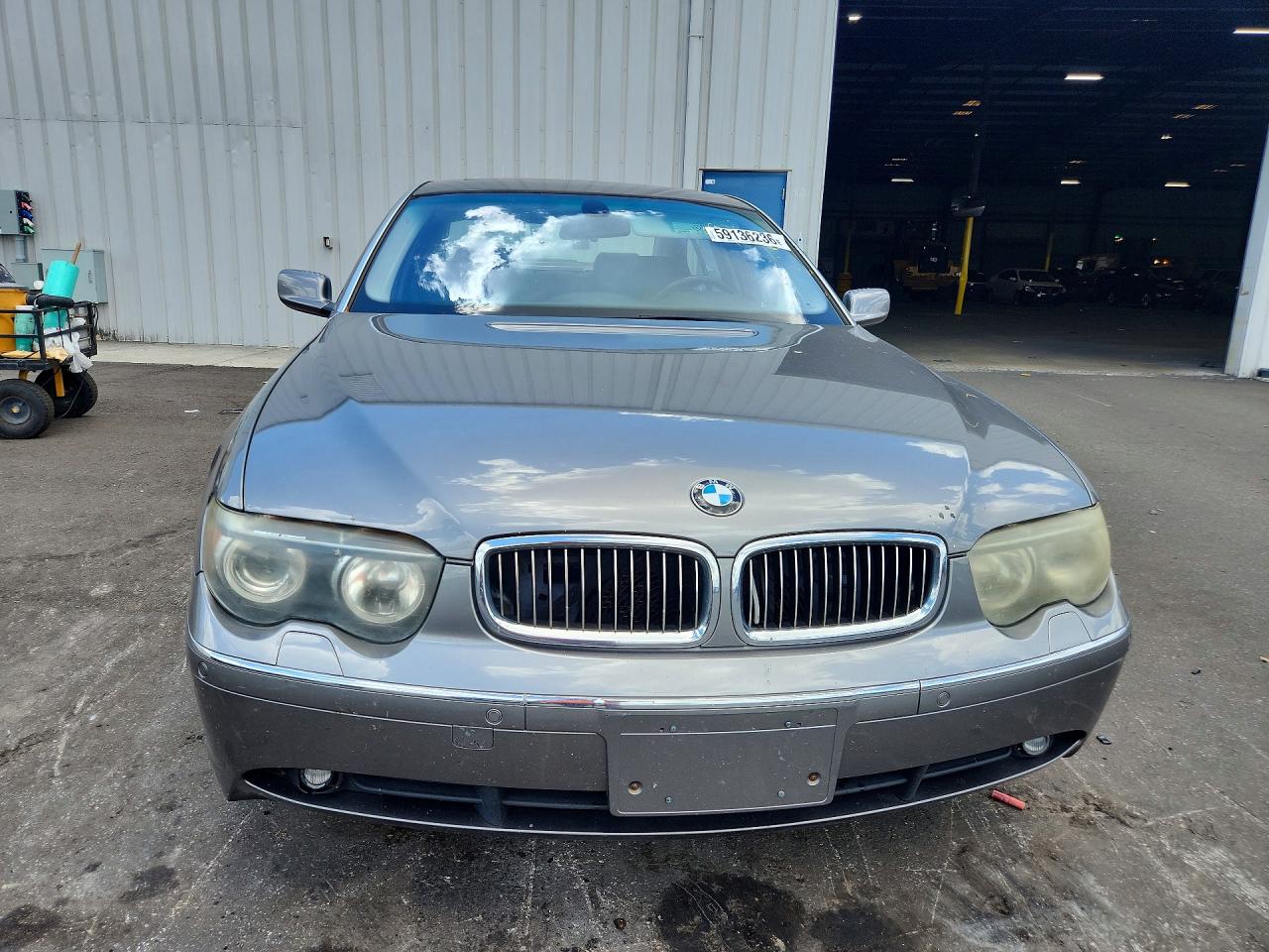 2003 Bmw 745 Li Gray vin: WBAGN63423DR10129