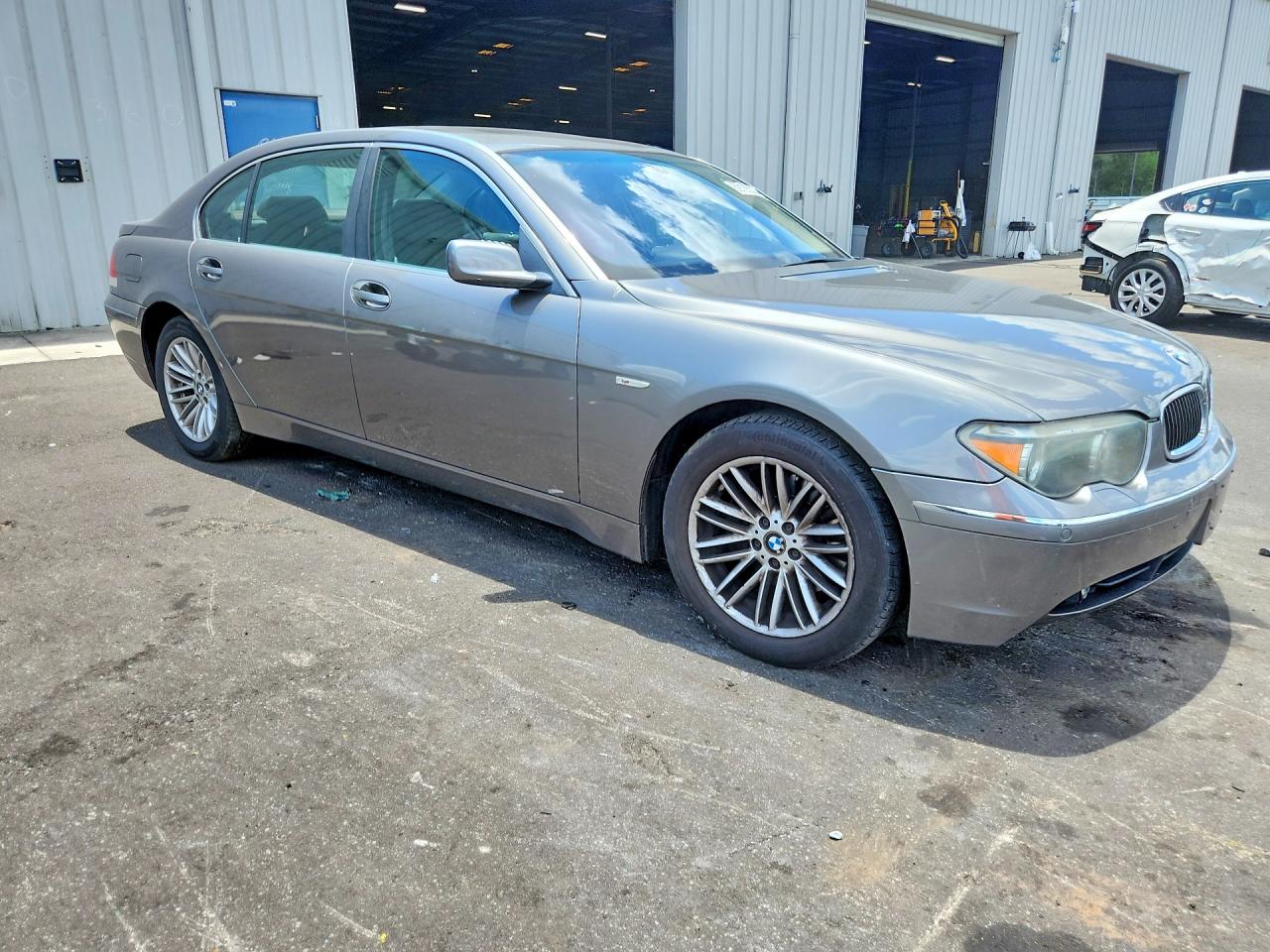 2003 Bmw 745 Li Gray vin: WBAGN63423DR10129
