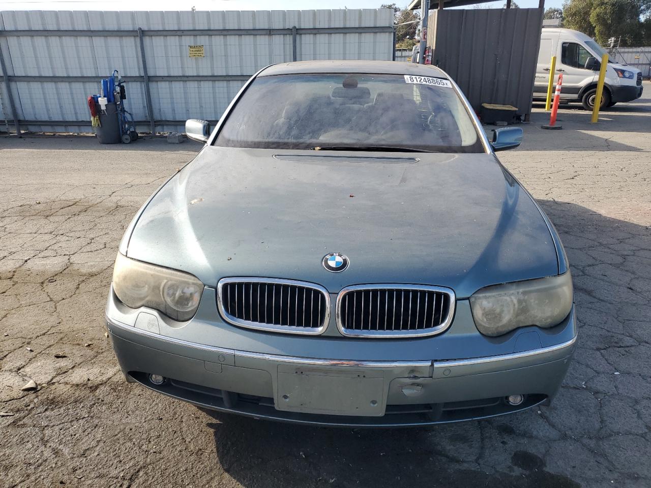 2003 Bmw 745 Li Turquoise vin: WBAGN63423DR12723